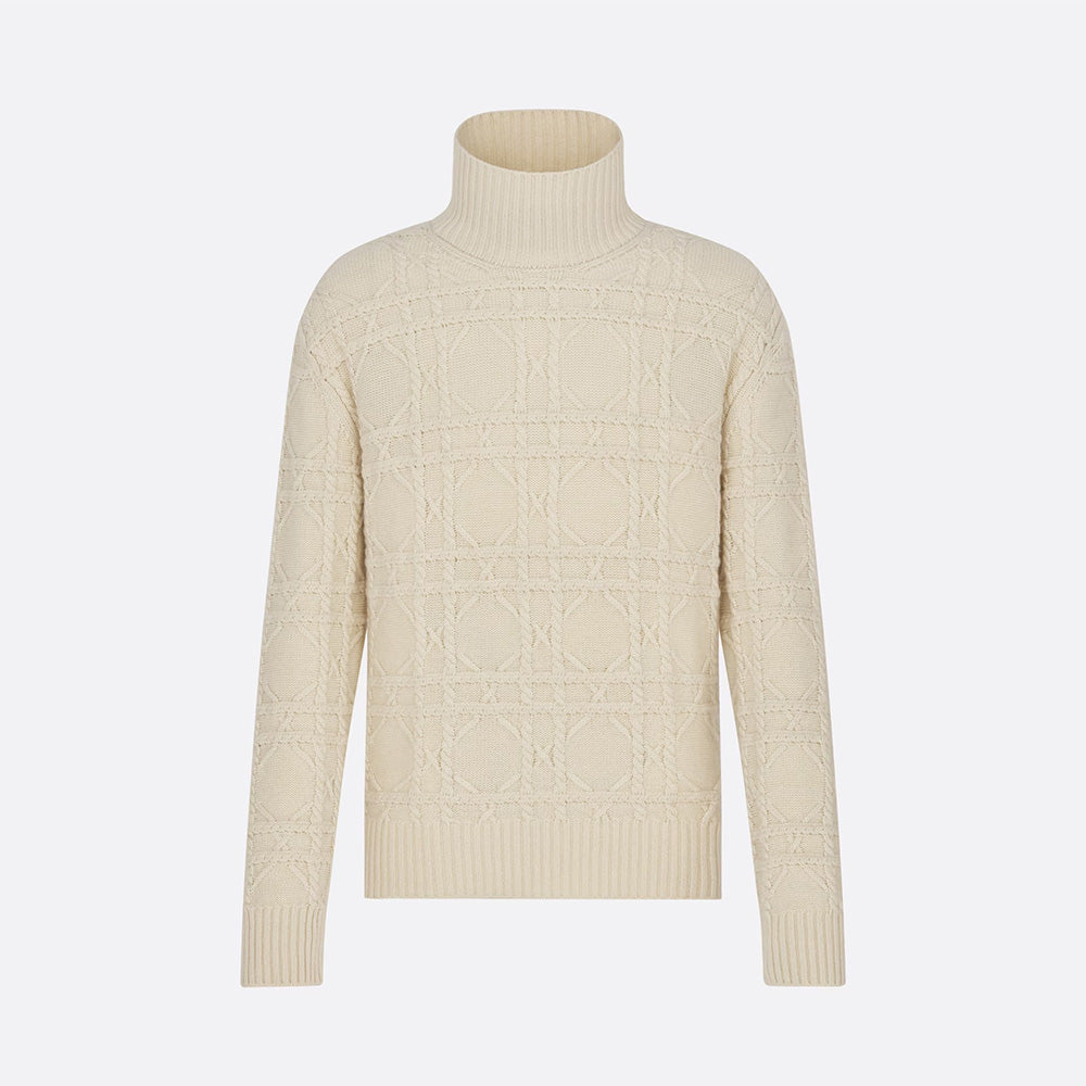 Dior Men's Spring & Autumn Logo Icon Solid Color Plaid Cashmere Fashion Long Sleeve Pullover Knitted Sweater #97968