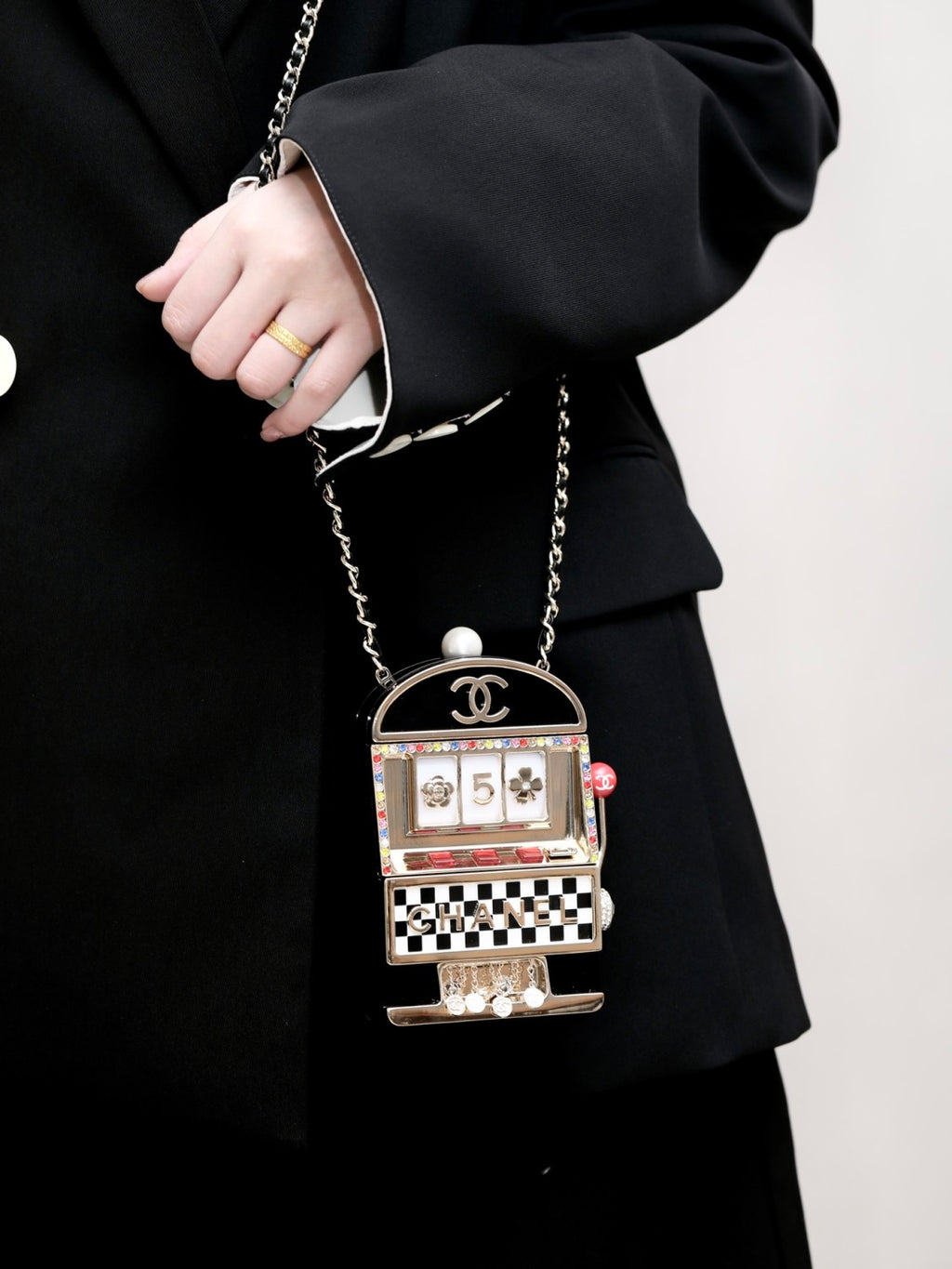 Chanel Women's Fashion Mini Acrylic Game Machine Bag Letter Geometry Pattern Casual Crossbody Bag #71235