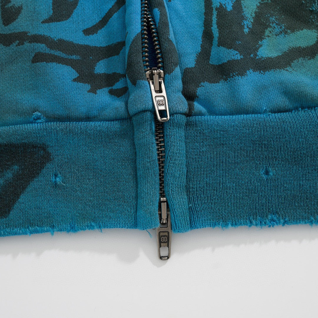Balenciaga Skater Zip Up Hoodie Medium Fit Baggy Sweatpants Ngvp #6481
