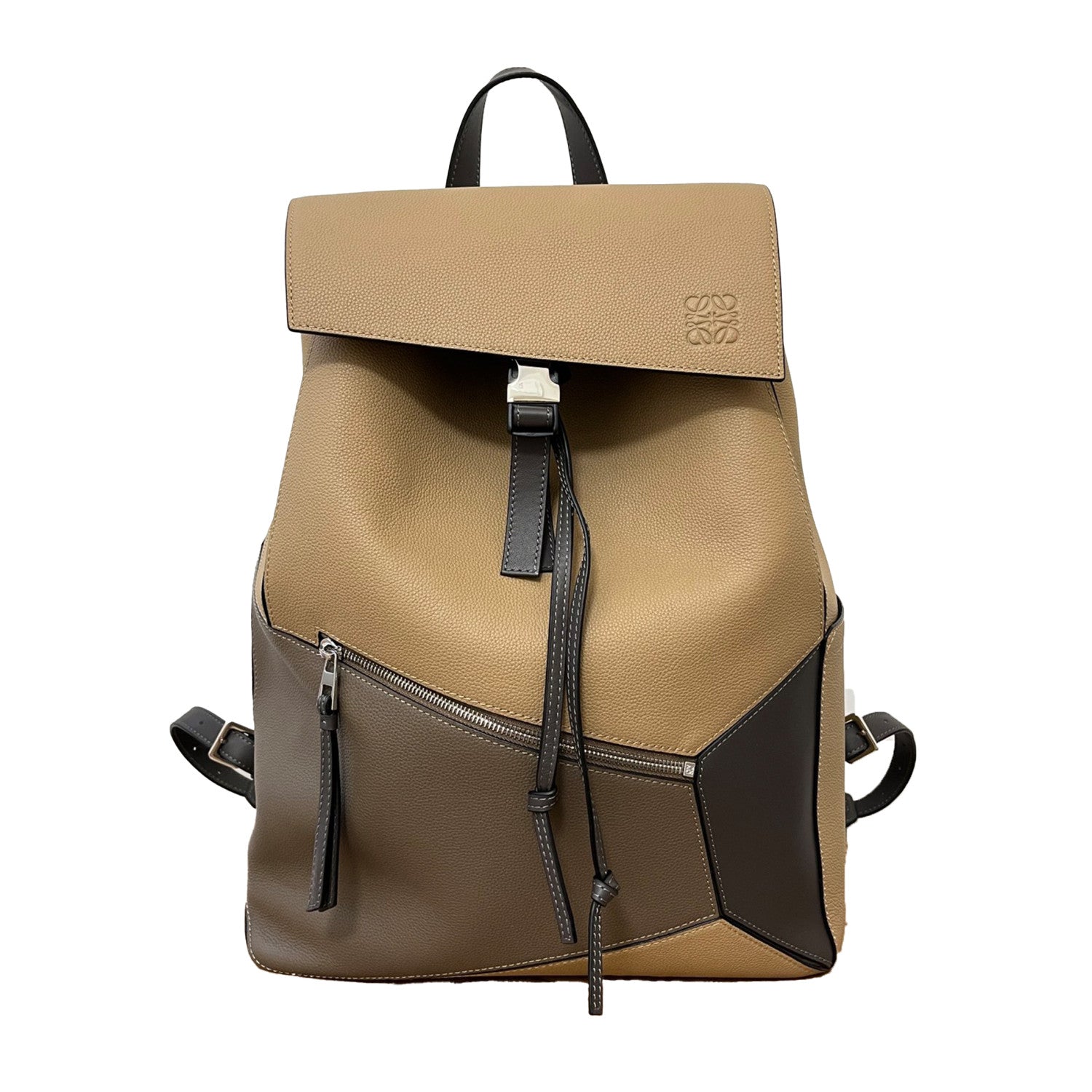 Loewe Jigsaw Backpack Men's Spring And Summer Fashion Luxury Temperament Colour Blocking Shoulder Bag Bags #81371