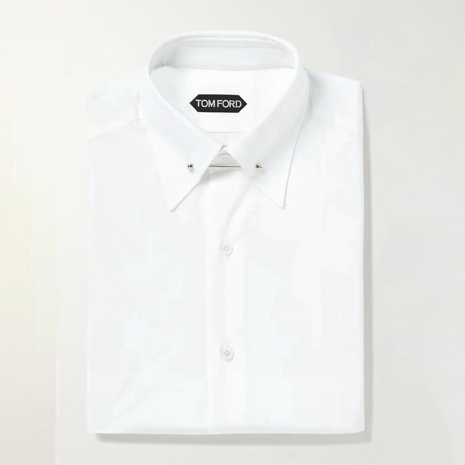 Tom Ford Men's Fashion Classic Notched Lapel Single-Breasted Premium Business Suit French Cuffs Dress Shirt #78943
