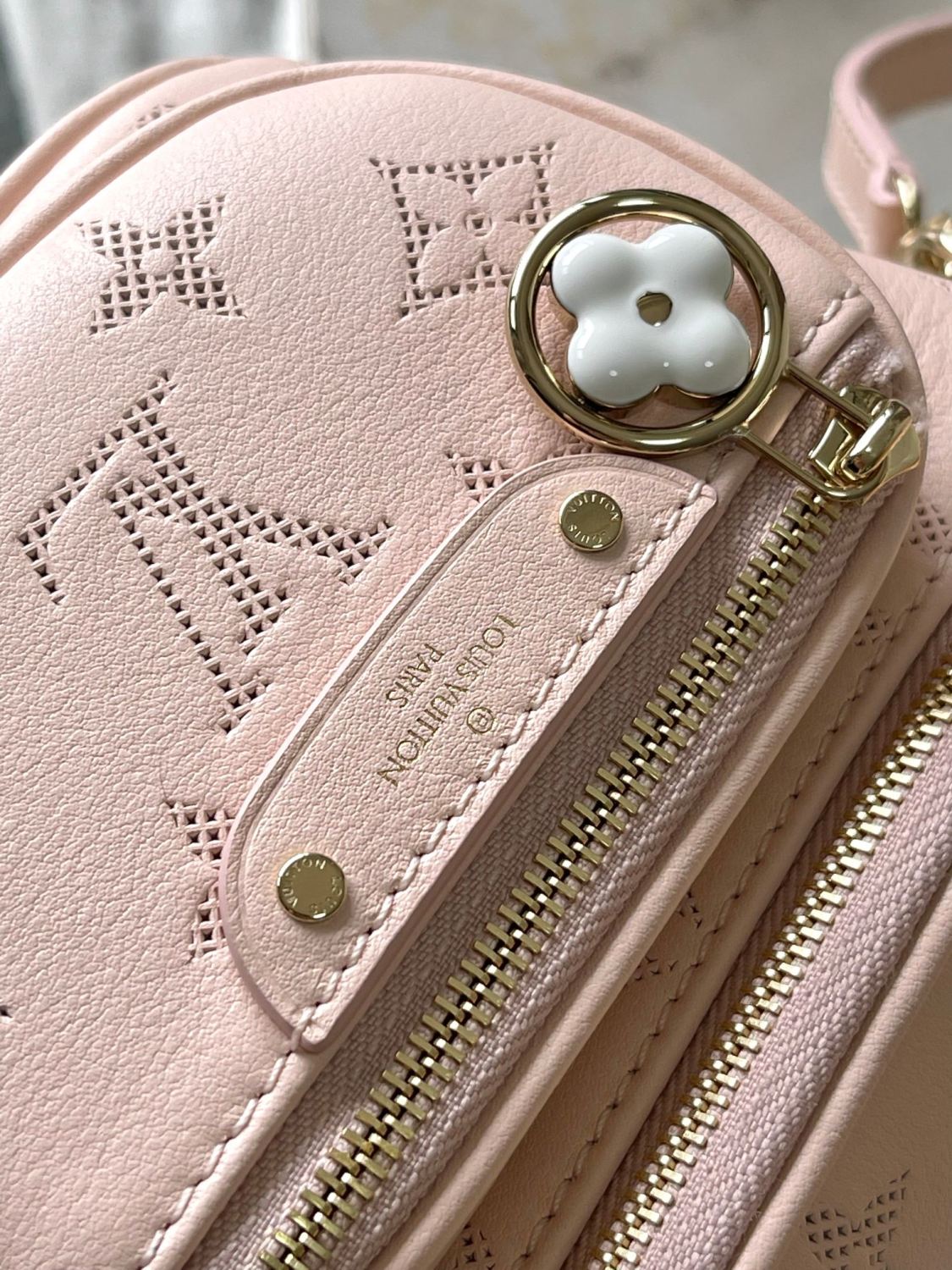 Louis Vuitton Mini Bumbag Flower Ring Women's Solid Colour Logo Print Soft Calfskin Handbag Shoulder Crossbody Bag Bags #76842