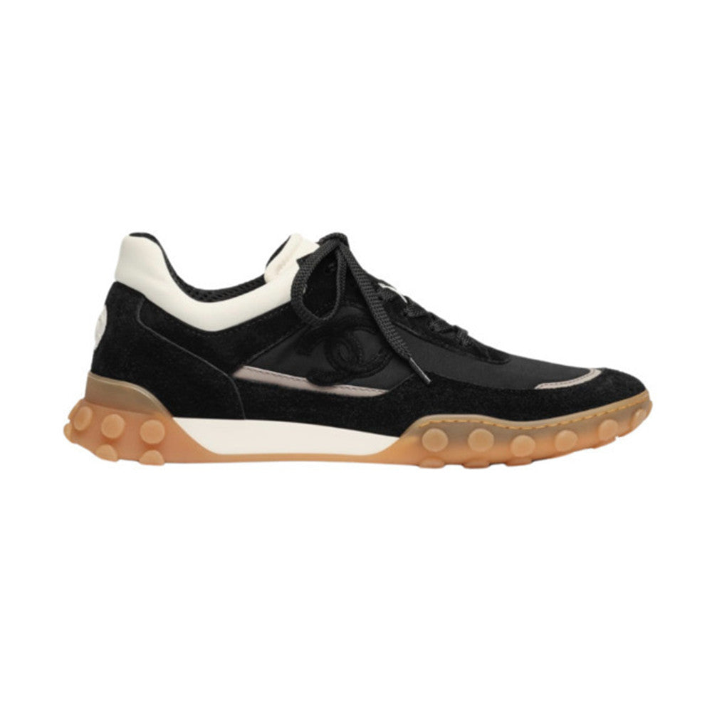 Chanel Sneakers Mixed Fibers Suede Calfskin Calfskin #381284