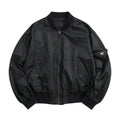Prada Men's Spring And Fall Black Nylon Zipper Baseball Collar Aviator Jacket #72583