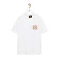 Loewe Men's Summer Solid Colour Wool Embroidery Logo Loose Round Neck Short Sleeve T-Shirt #99472
