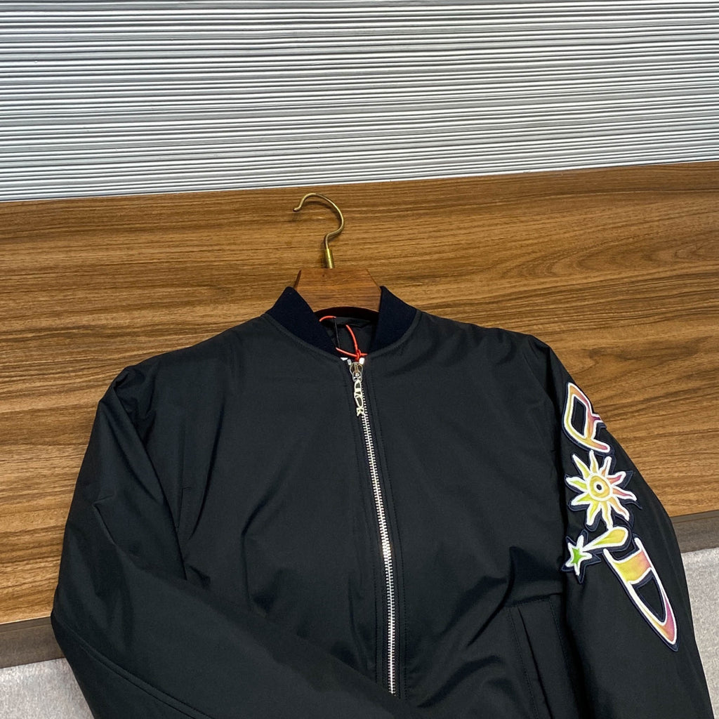 Dior and Lewis Hamilton Short Jacket Black Technical Fabric #333909