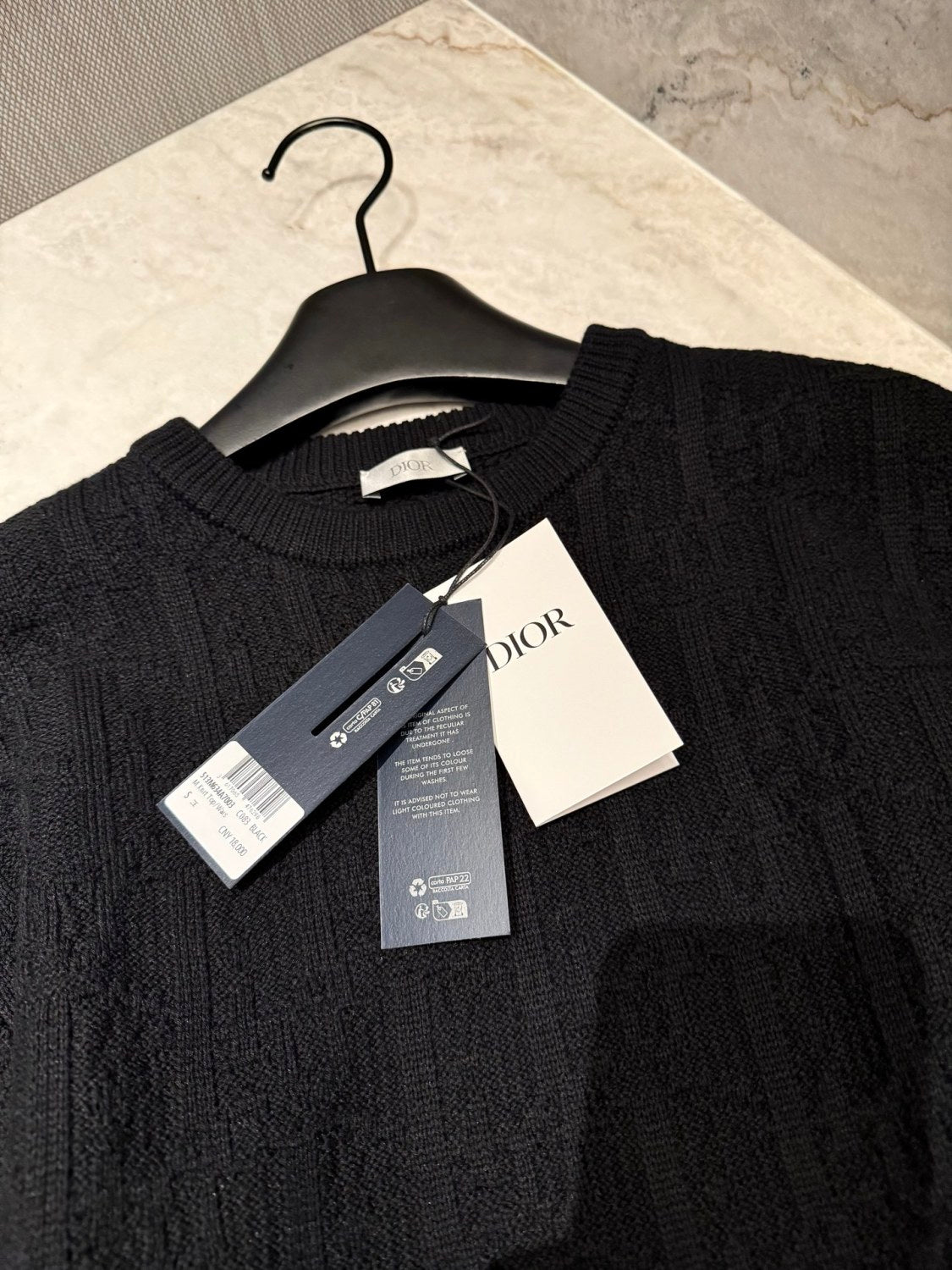 Dior Men's Fall/Winter Fashion Casual Crewneck Pullover Solid Jacquard Sweater #79314