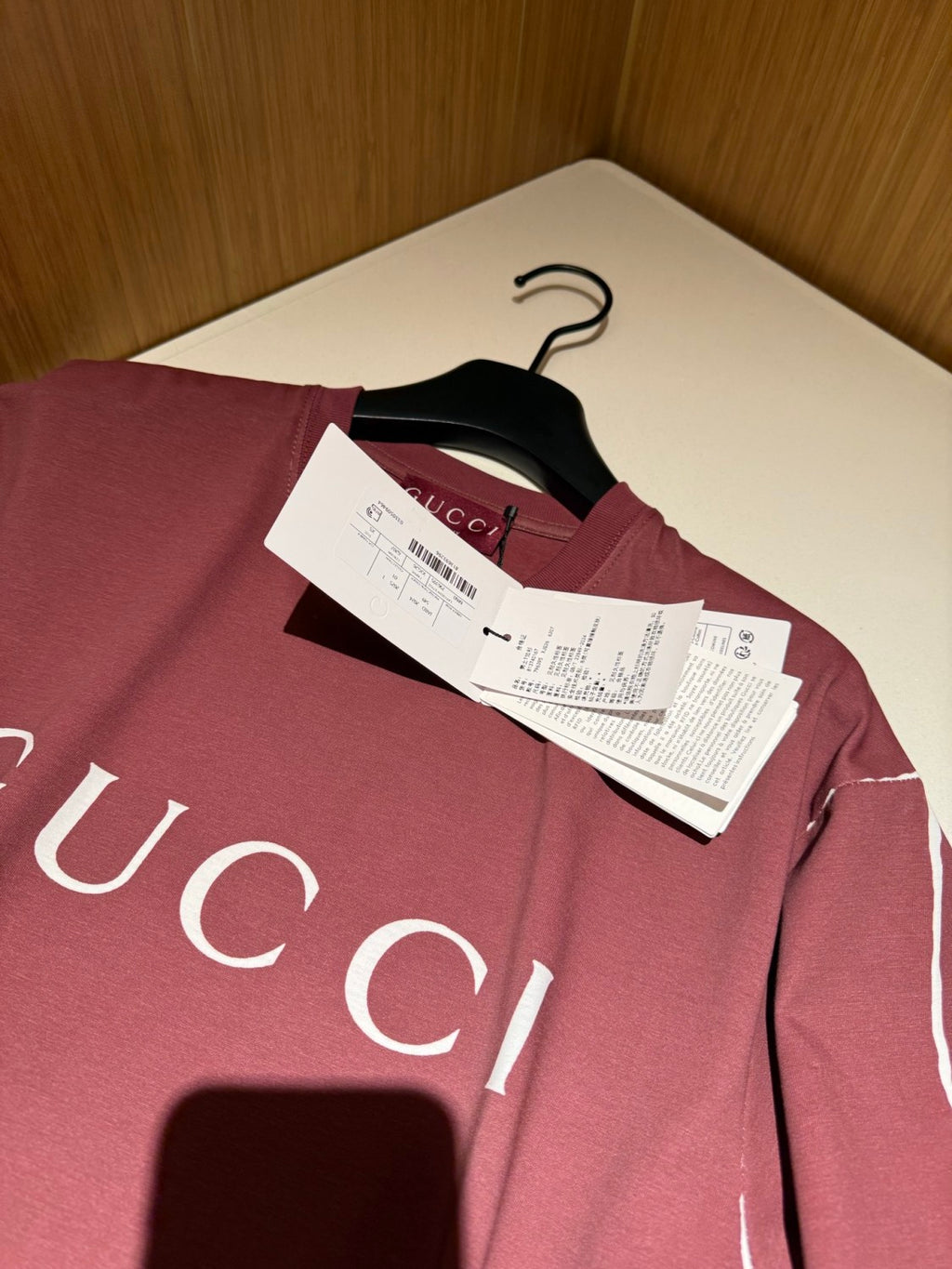 Gucci Men's Summer Solid Color Letter Print Round Neck Cotton Short Sleeve T-Shirt #75964