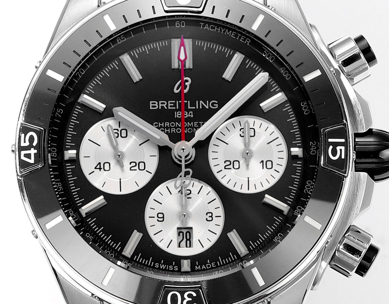 Breitling Silicone Bracelet Mechanical Watch #96675
