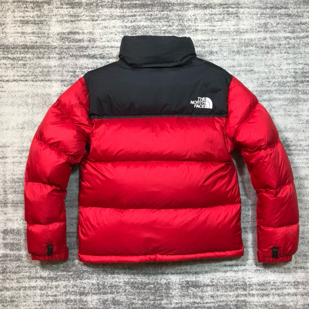 The North Face Men's And Women's Fall And Winter Color Blocking Goose Down Zipper Long Sleeve Down Jacket #76247