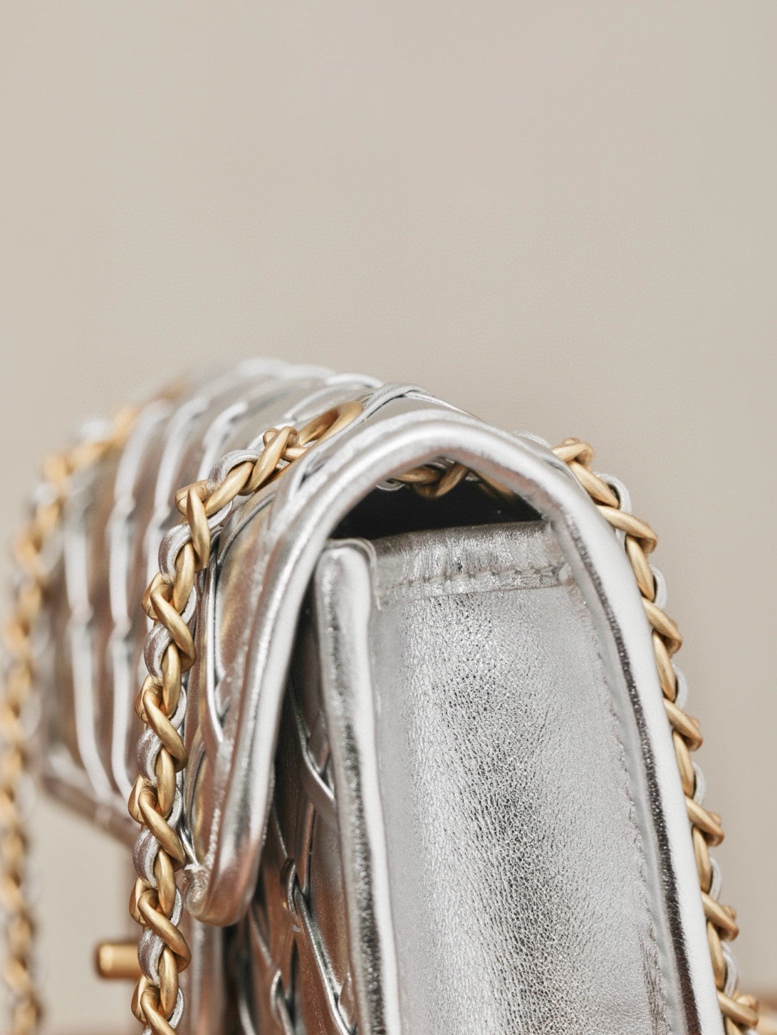 Chanel Metallic Braid Mini Shoulder Bag #317579