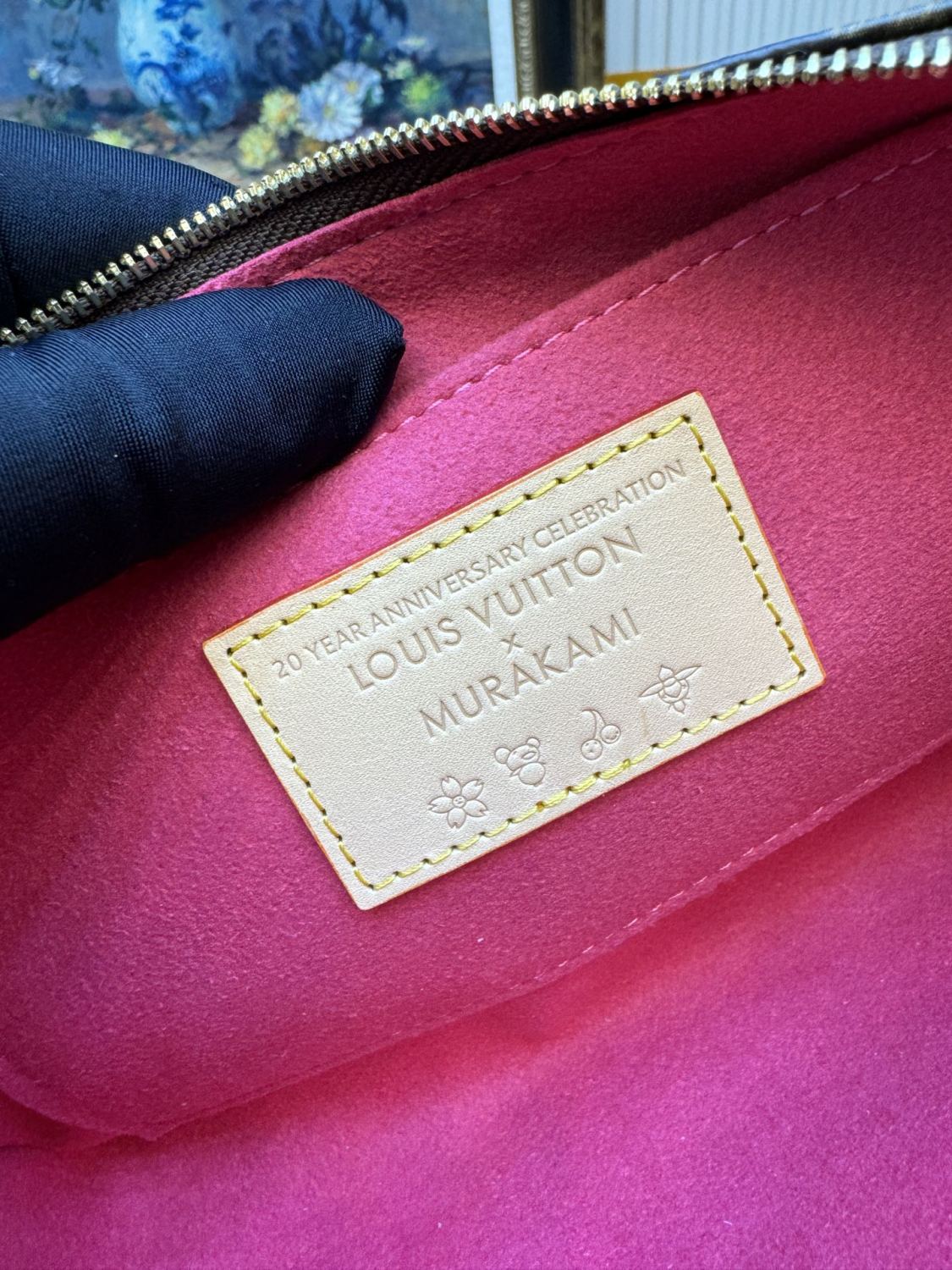 Louis Vuitton Women's Pochette Accessoires Handbag Logo Full Printed Solid Color Cowhide Casual Shoulder Bag Bags #75414