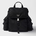 Prada Explore Re-nylon And Leather Backpack For Men - Black Fashionable Backpack. Casual Multi-pocket Bag 2vz118_2dw3_f0002_v_ooo #82291A