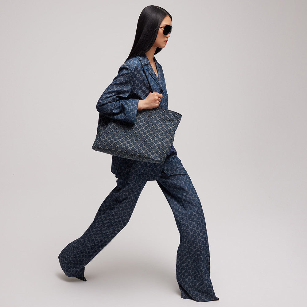 GUCCI Gucci Tribeca Large Tote bag GG Denim #384012