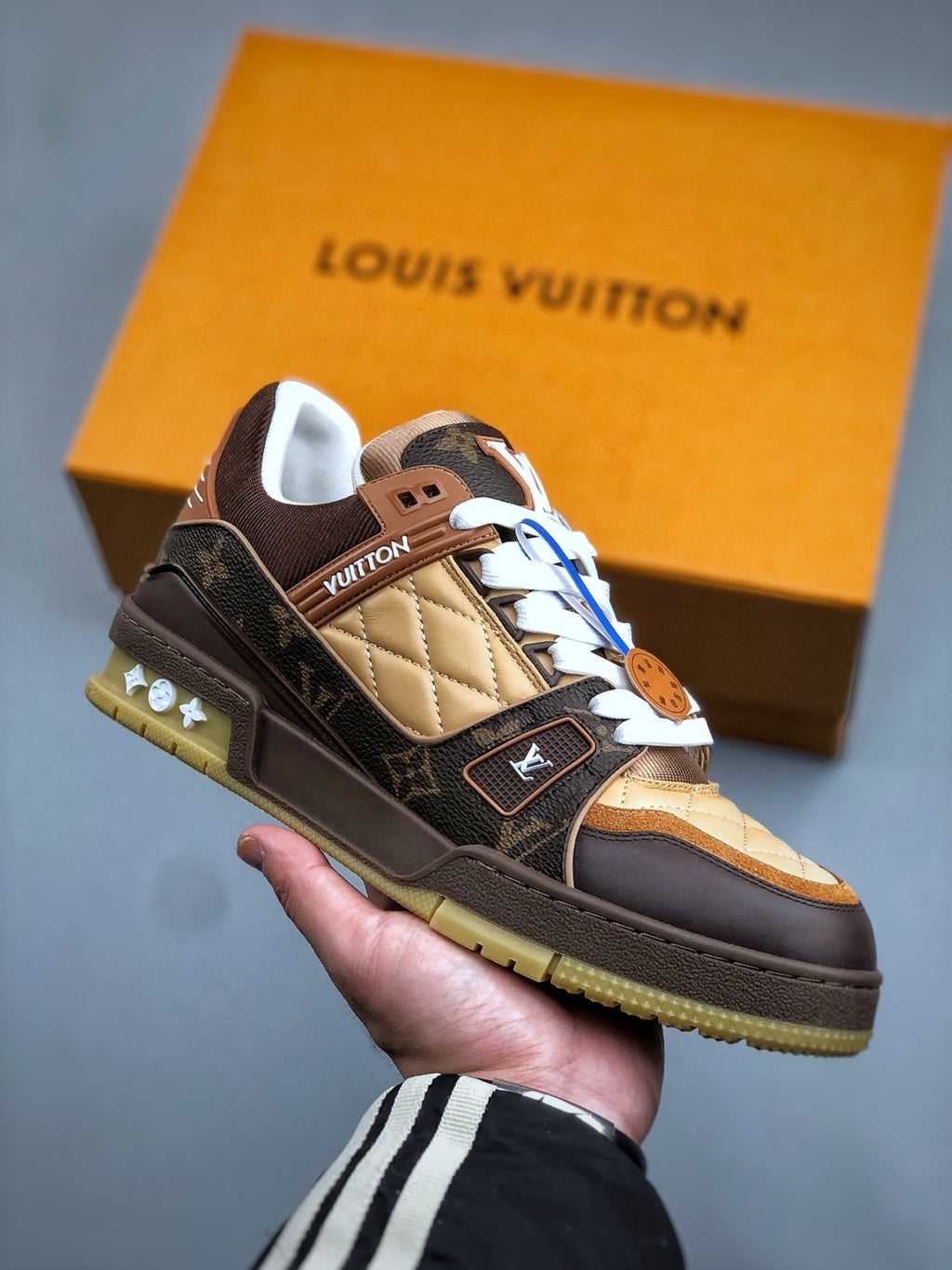 Louis Vuitton Trainer Paris-only Round-toe Lace-up Shoes 1A00LC #375678