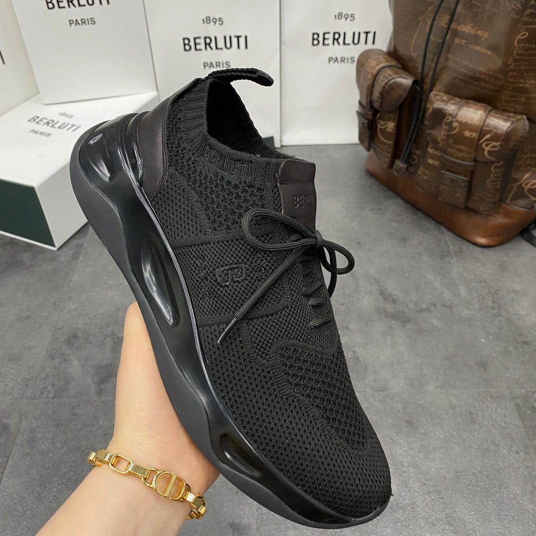 Berluti Shadow Men's Temperament Versatile Commuter Style Casual Comfortable Sneakers Shoes #77152
