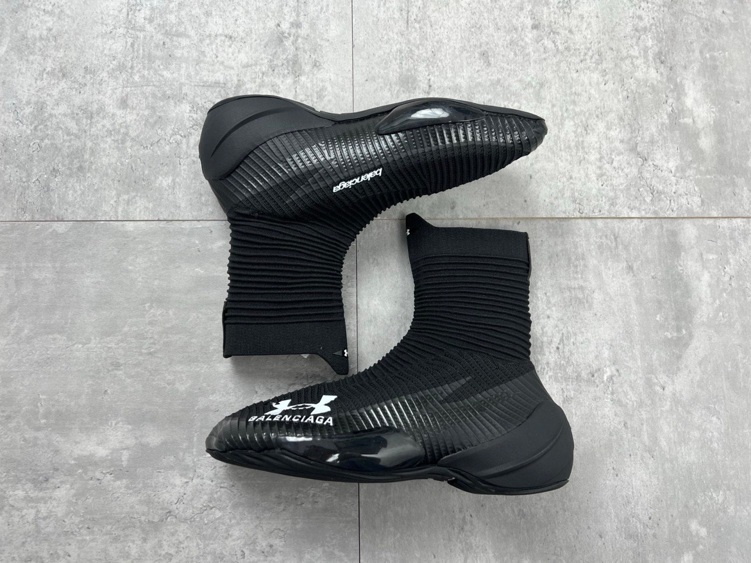 Balenciaga UNDER ARMOUR® HYPER Men's and Women's Spring/Fall Fashion Casual Round Toe Slip On Solid Color Knit Socks For Sneakers Shoes #78799