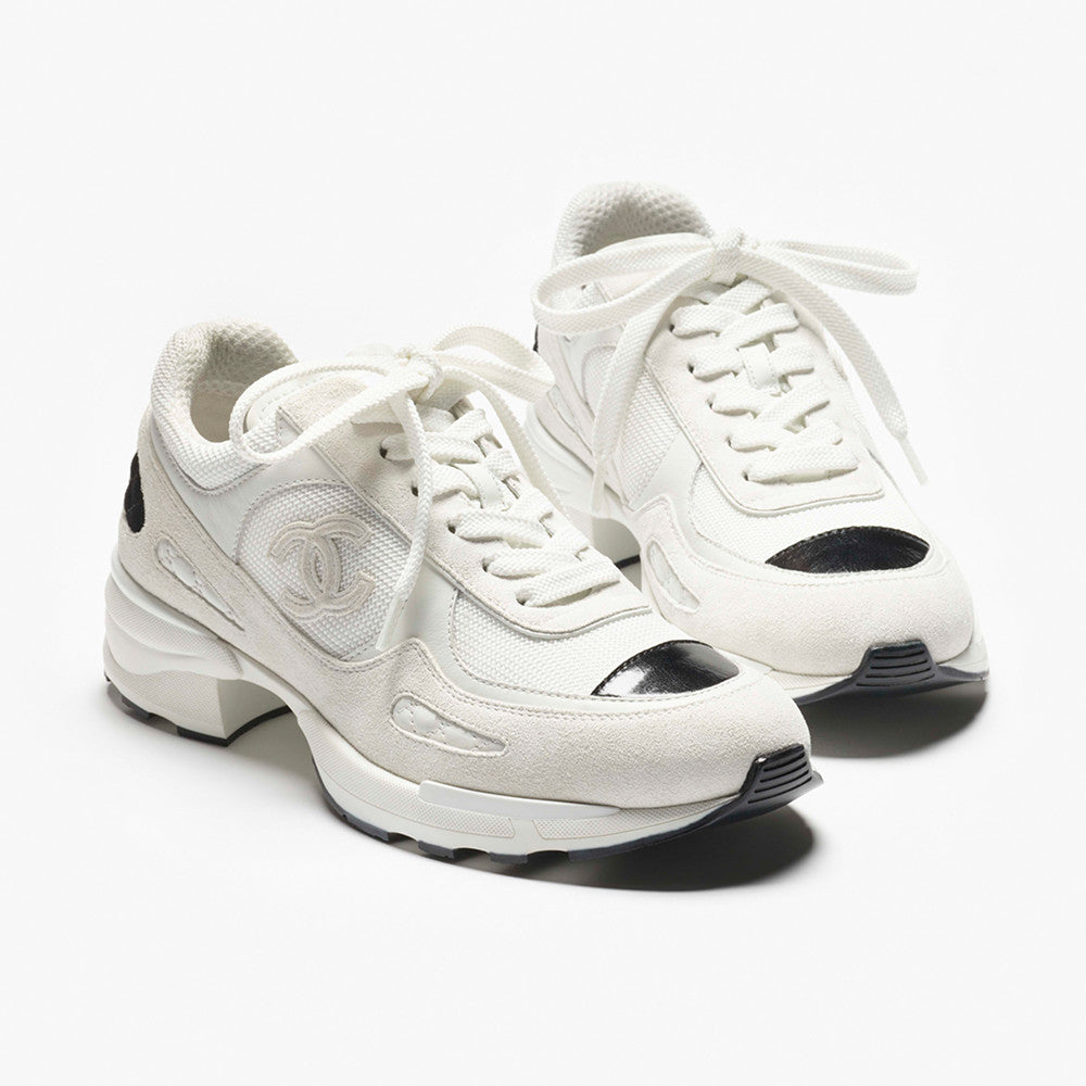 Chanel Sneakers Mixed Fibers Suede Calfskin Calfskin #335038