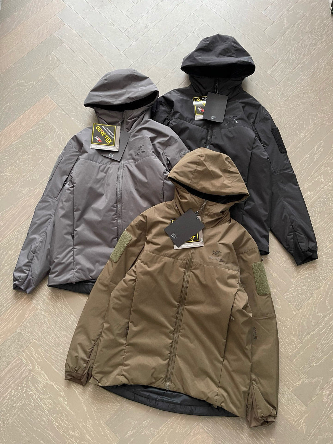 Arcteryx Men's Winter Fashion Casual Hooded Windproof Zipper Warm Thick Cotton Coat Jacket  #78897