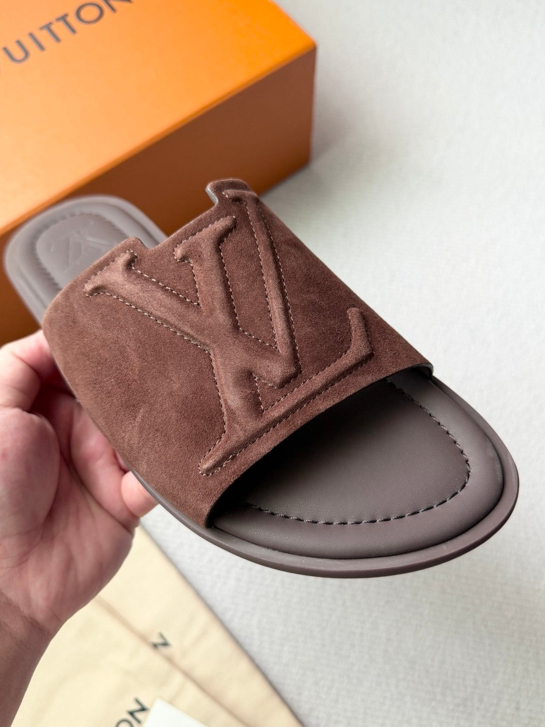 LOUIS VUITTON LV Portofino Mule Men Shoes#379795