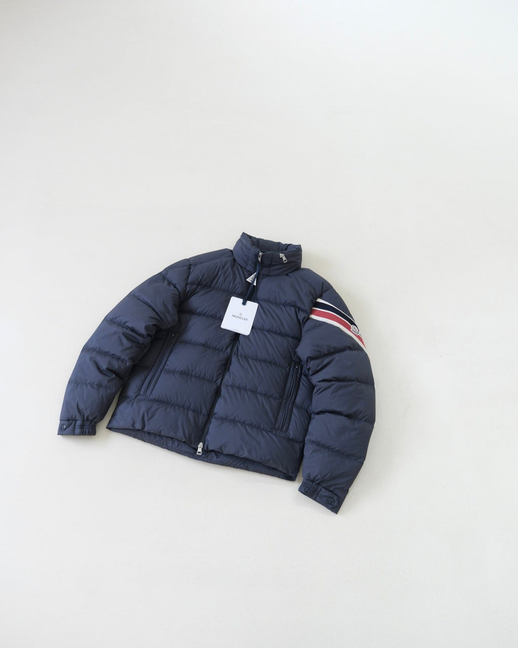 Moncler Arm Three Color Webbing Stand Collar Down Jacket Goose Down Windproof Waterproof Warm And Wear Resistant #332484