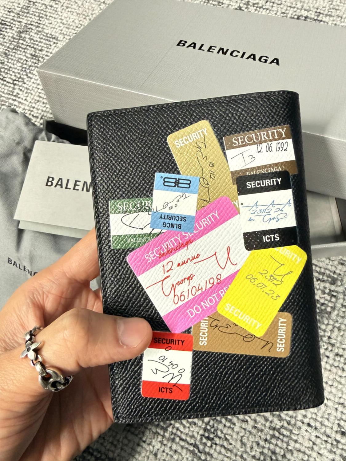 Balenciaga 26 Passport Holder (No Ticket) Genuine Leather Boarding Pass & Passport Case MINI Bag  Bags #82777A