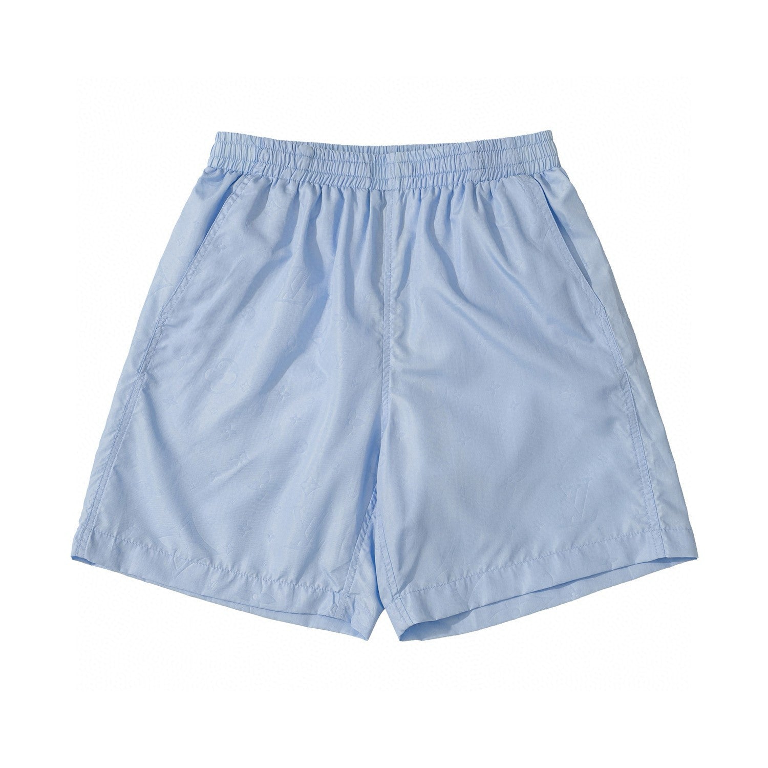 Louis Vuitton Men's Summer Solid Color Logo Full Print Drawstring Elastic Waist Casual Shorts Pants #98982