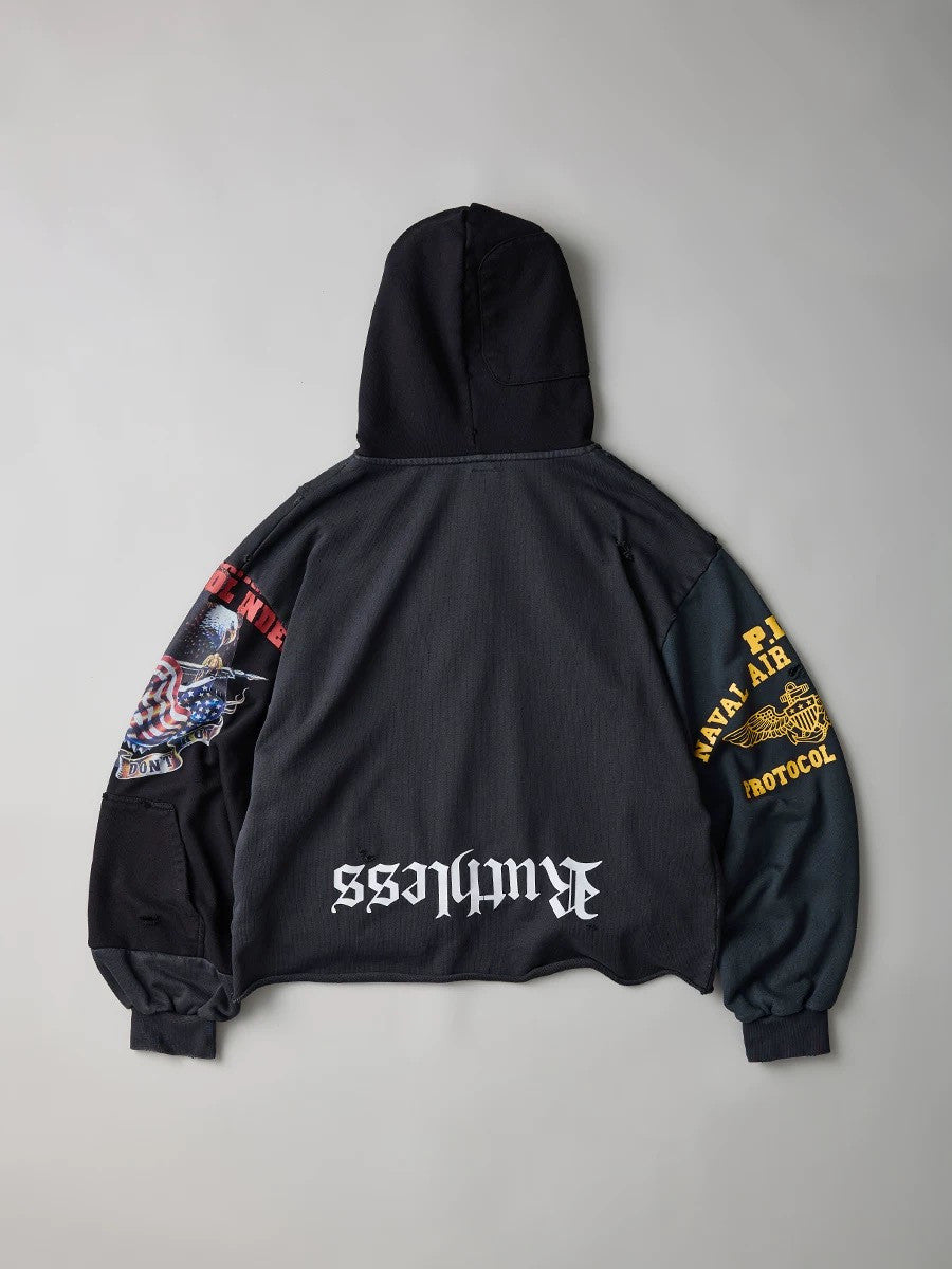 Protocol Index Upside Down Zip Hoodie Black #334250