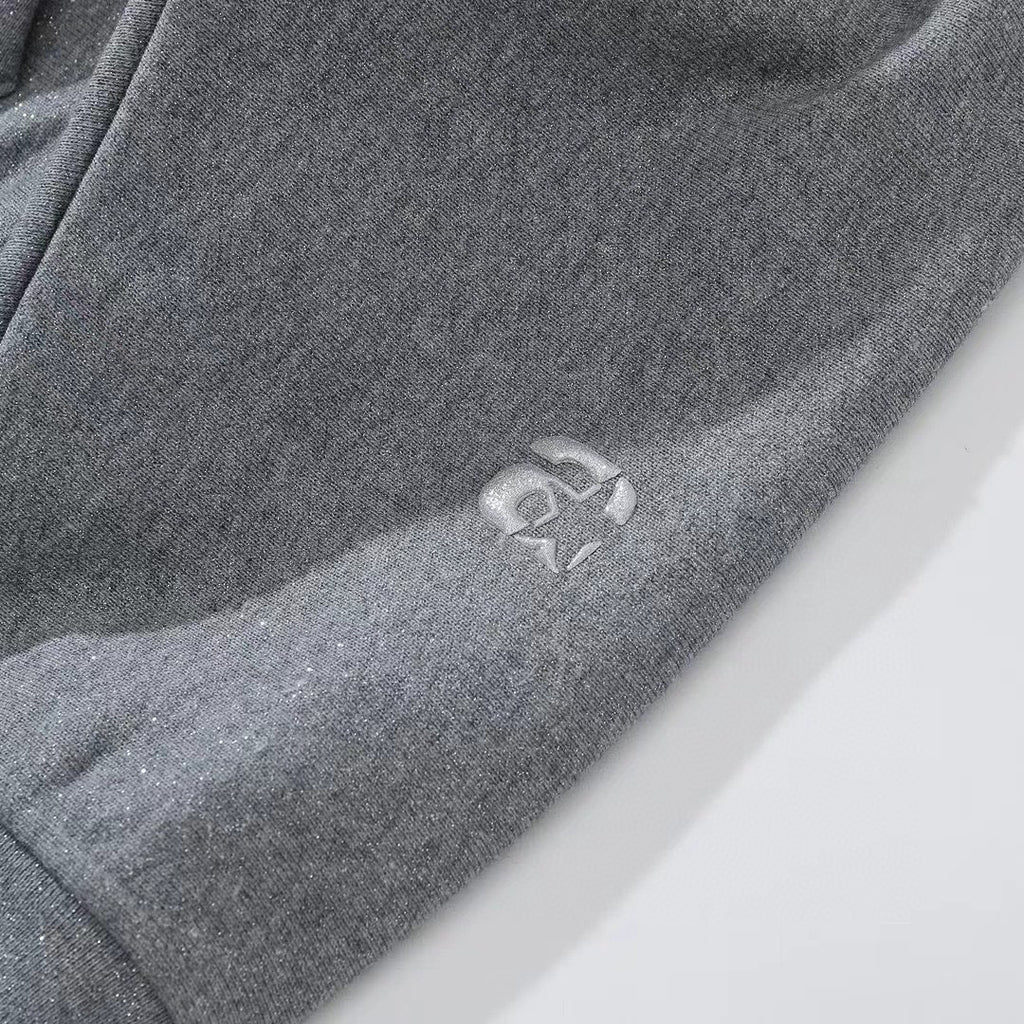 Alexander Wang Gray Zippered Loose Hooded Sweatshirt Ngvp #6687