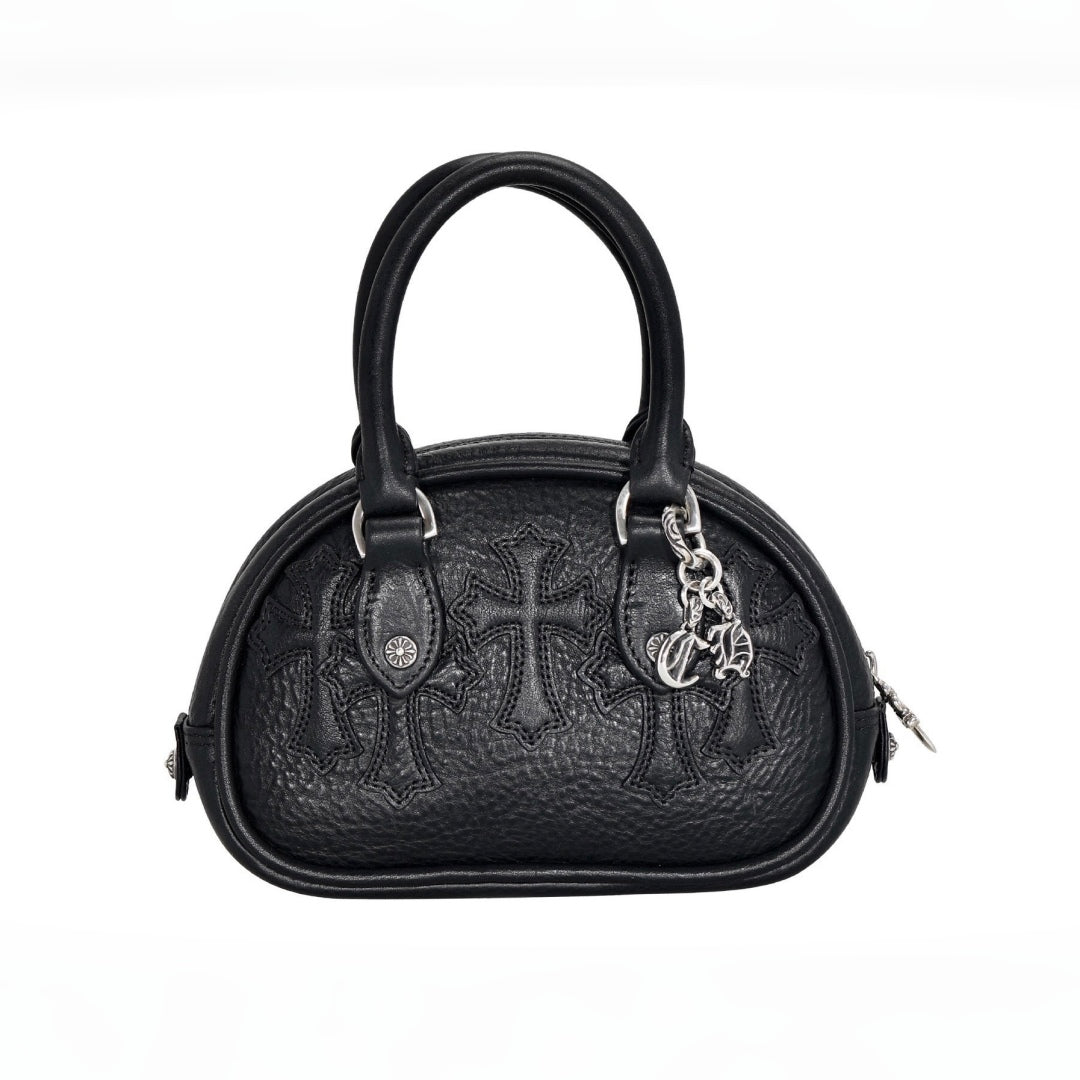Chrome Hearts Cowhide Leather S925 sterling silver hardware accessories bag sword jacquard lining Bags #82507A
