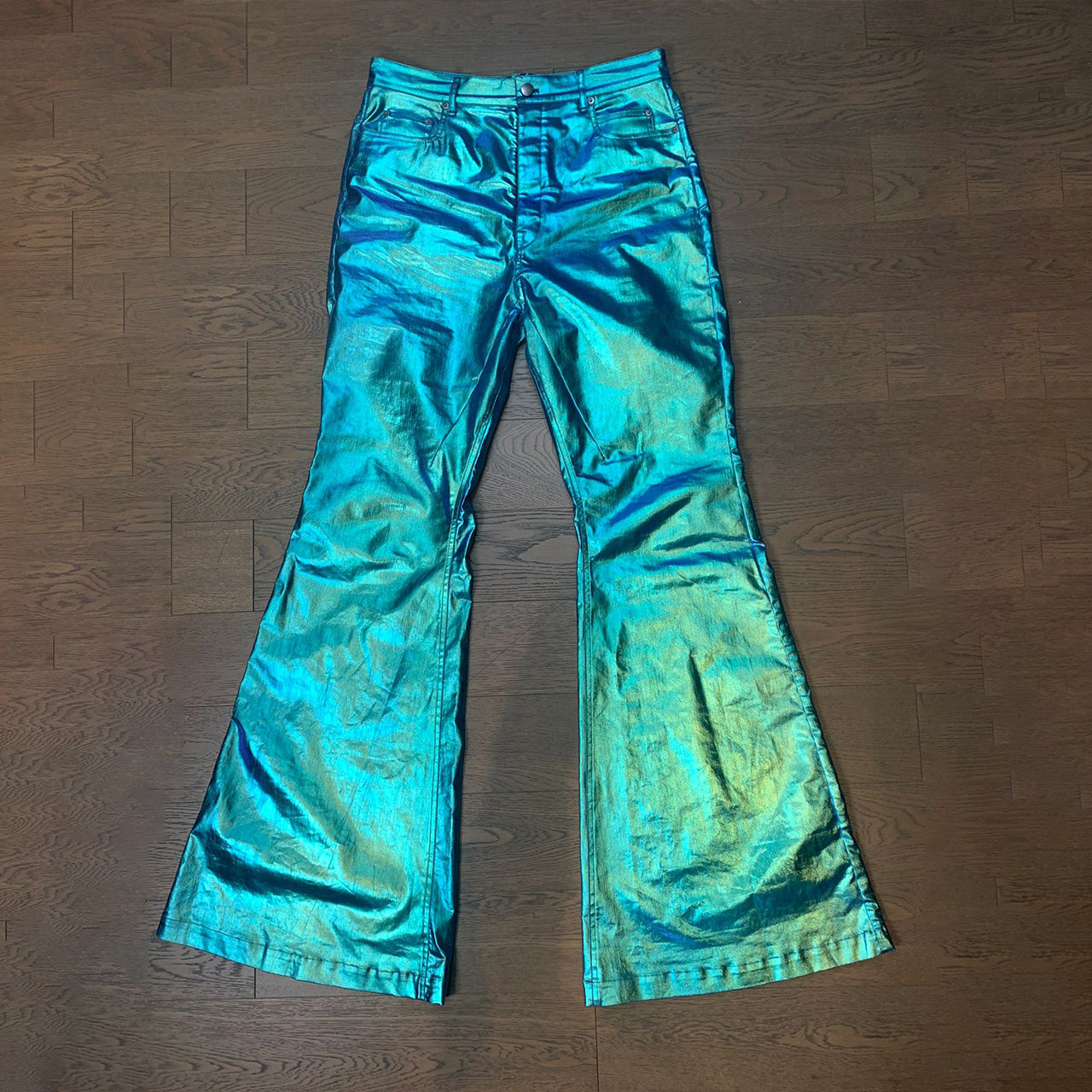 Rick Owens Men's And Women's Four Seasons Fashion High Street Laser Drag Pants Do Old Retro Trend Pants Ngvp #7683