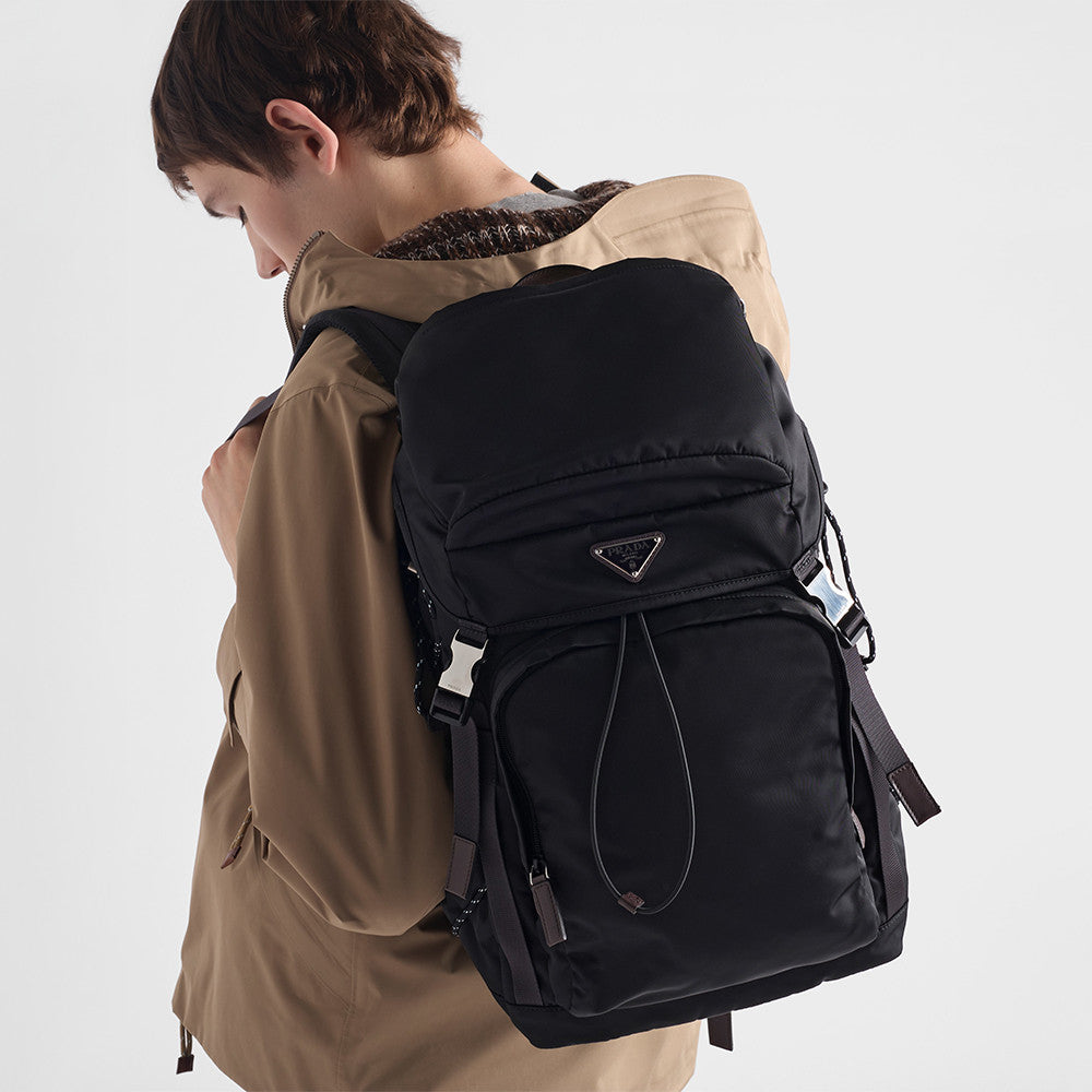 PRADA Prada Speedrock Re-nylon And Leather Backpack #383410