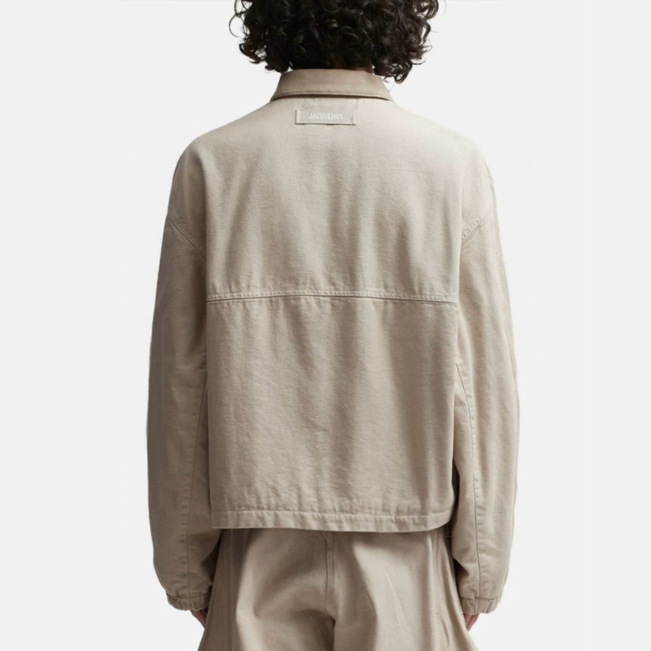 Jacquemus Men's Spring And Summer Fashion Short Solid Color Lapel Zipper Cotton Jacket Retro Casual Jacket Ngvp #7685