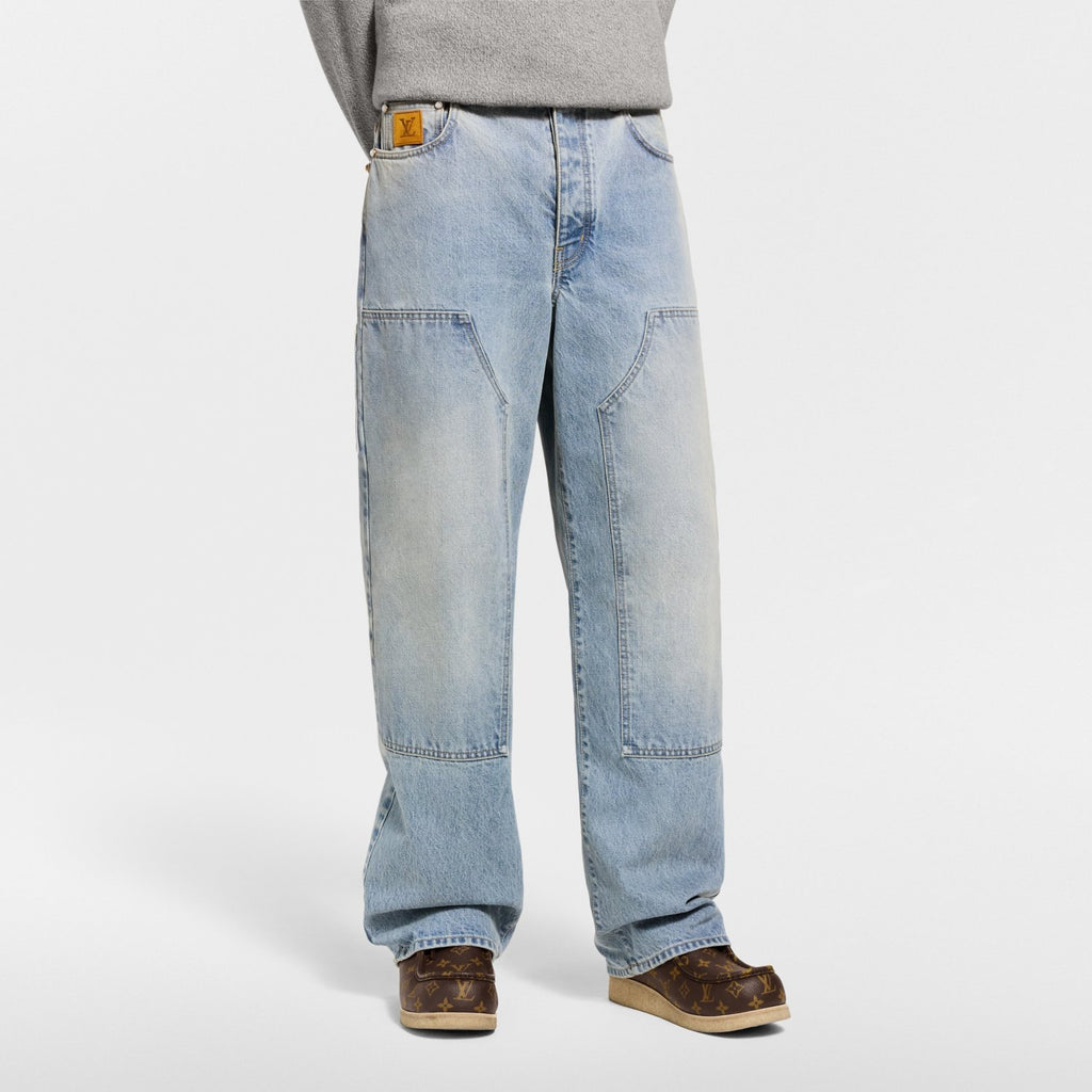 Louis Vuitton Hooded Workwear Denim Blouson Denim Carpenter Pants 1AJBAO 1AJBKS #335609