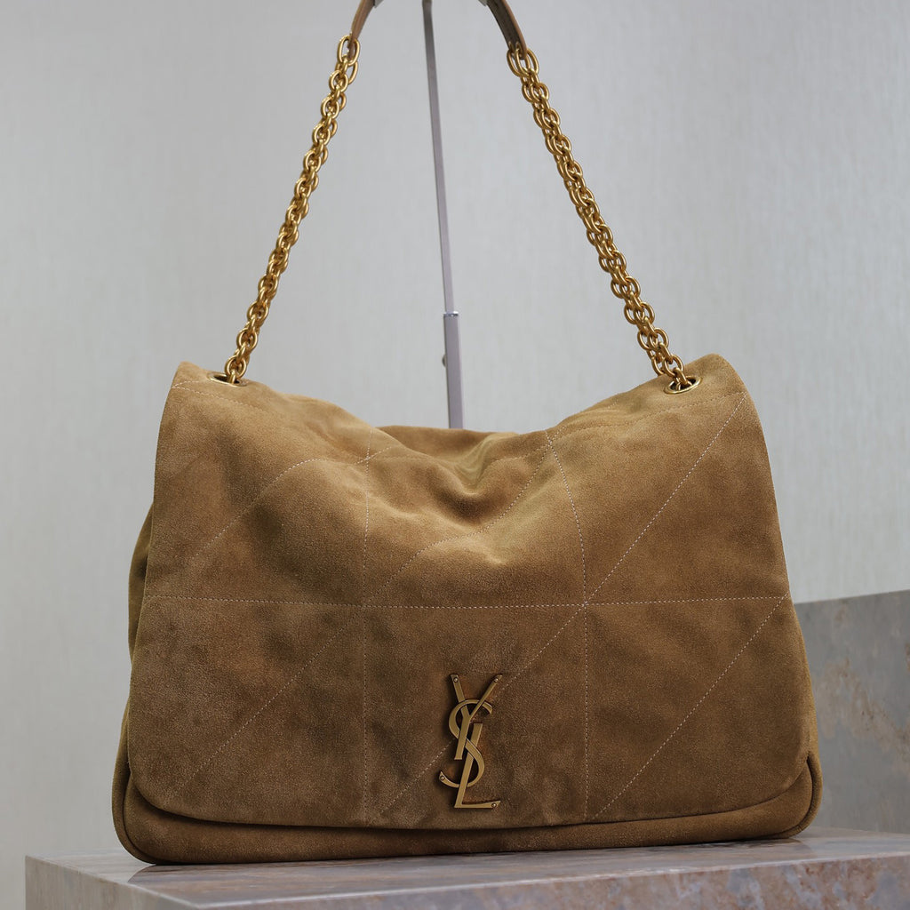 Saint Laurent Jamie 4.3 Women's Solid Color Logo Chain Suede Handbag Shoulder Bag Crossbody Bag Bags #78112