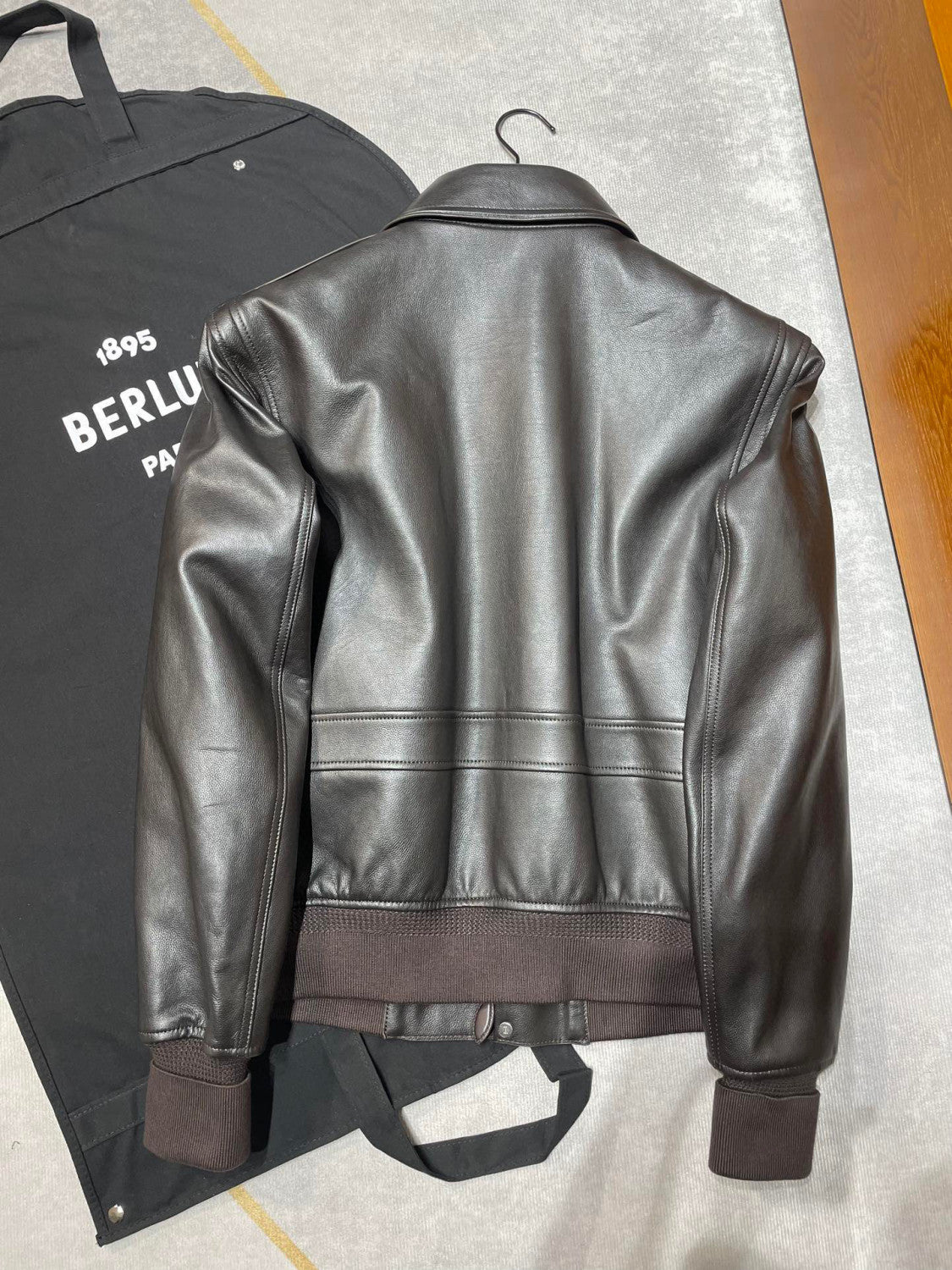 Berluti Multi-Pocket Leather Jacket Ngvp #6915