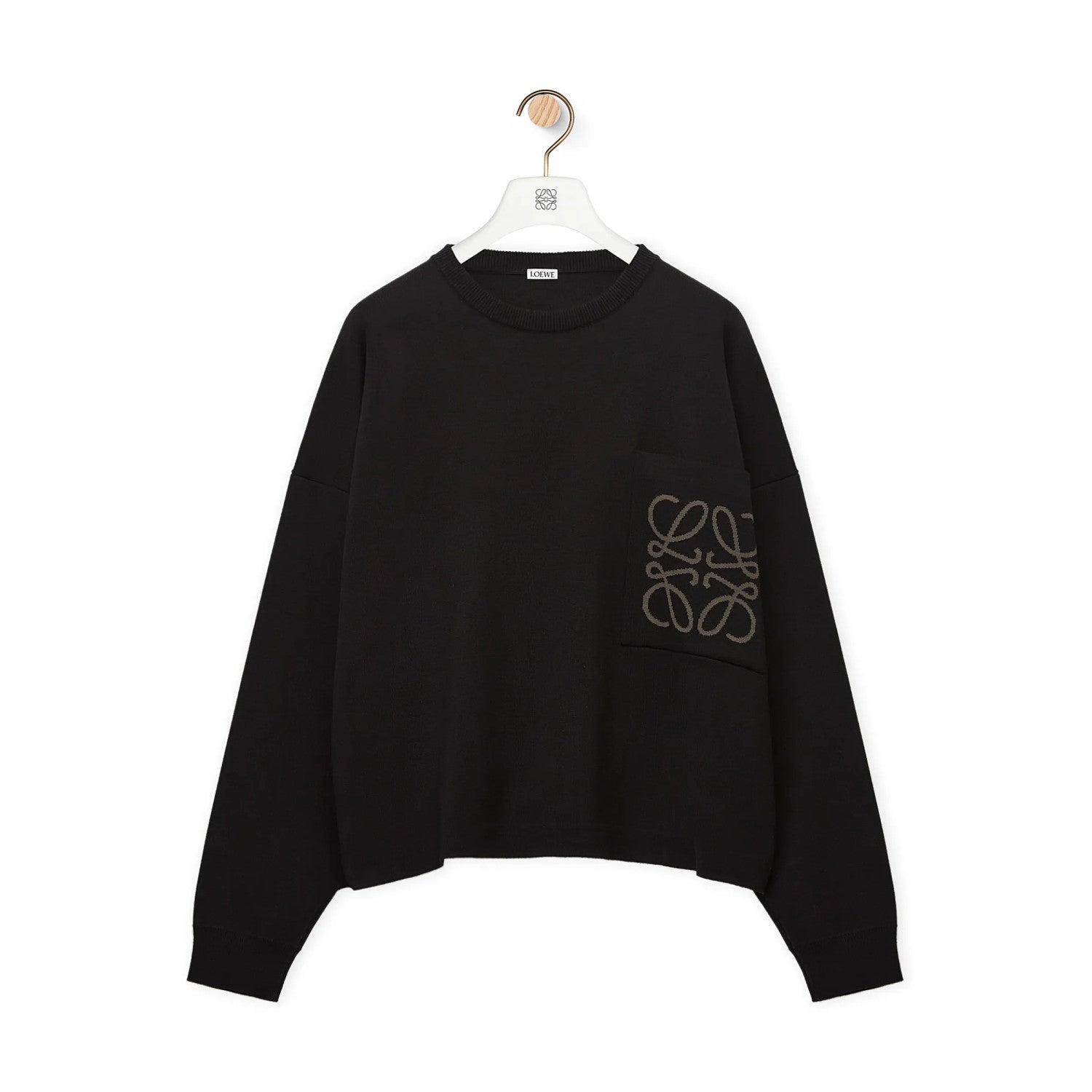 Loewe Sweater In Cotton And Viscose Crew Neck Knit Pullover #96296