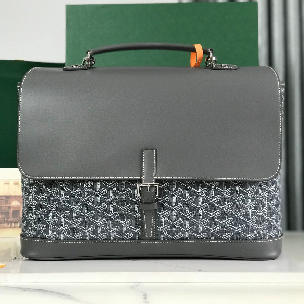 Goyard Citadin Messenger Bag Tote Briefcase With Detachable Shoulder Strap Box Smooth Calfskin Goyardine Cotton-linen Canvas Bag Bags #196799
