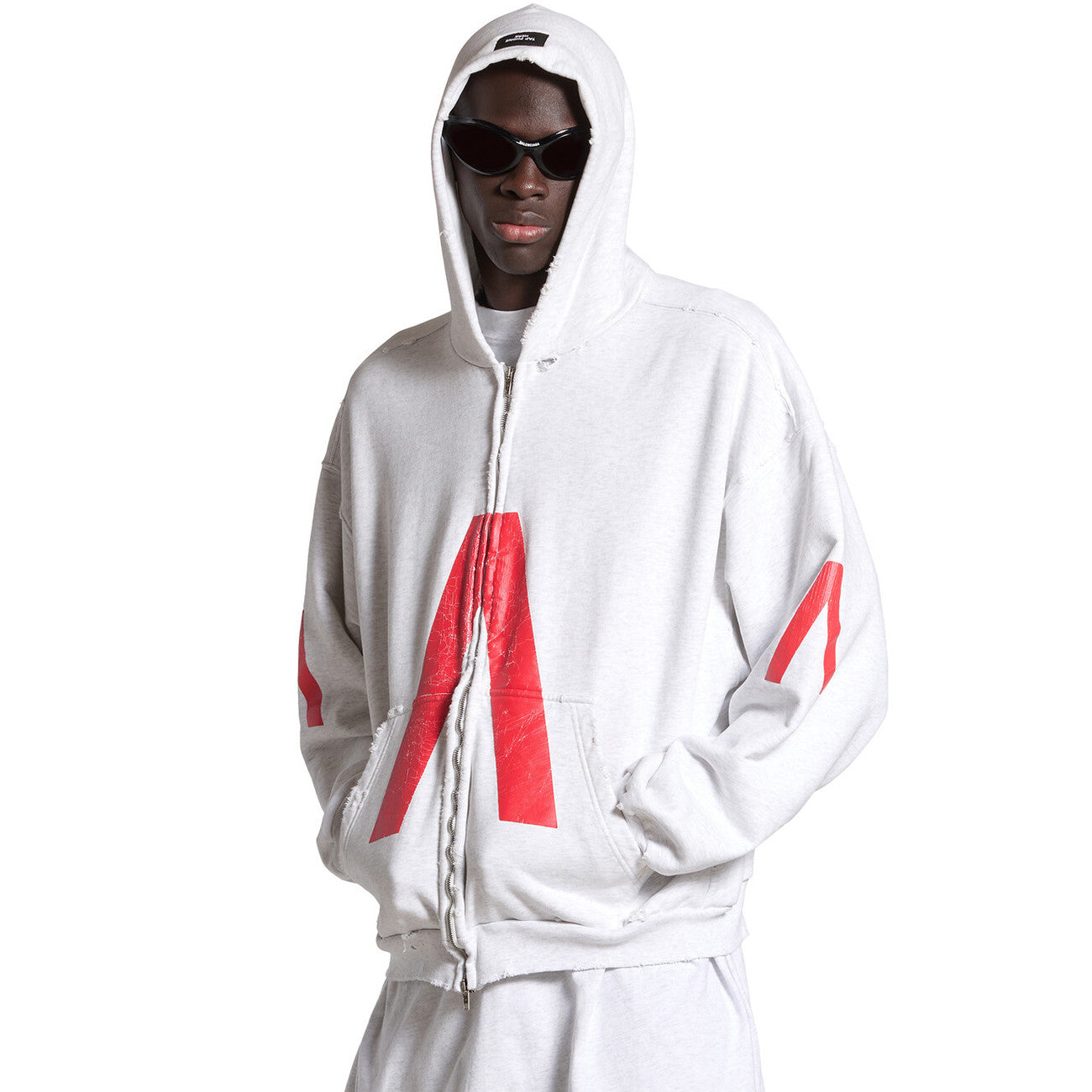 Balenciaga Men's Autumn Music Archive Series Connected Zip-up Hoodie Medium Jacket #97348