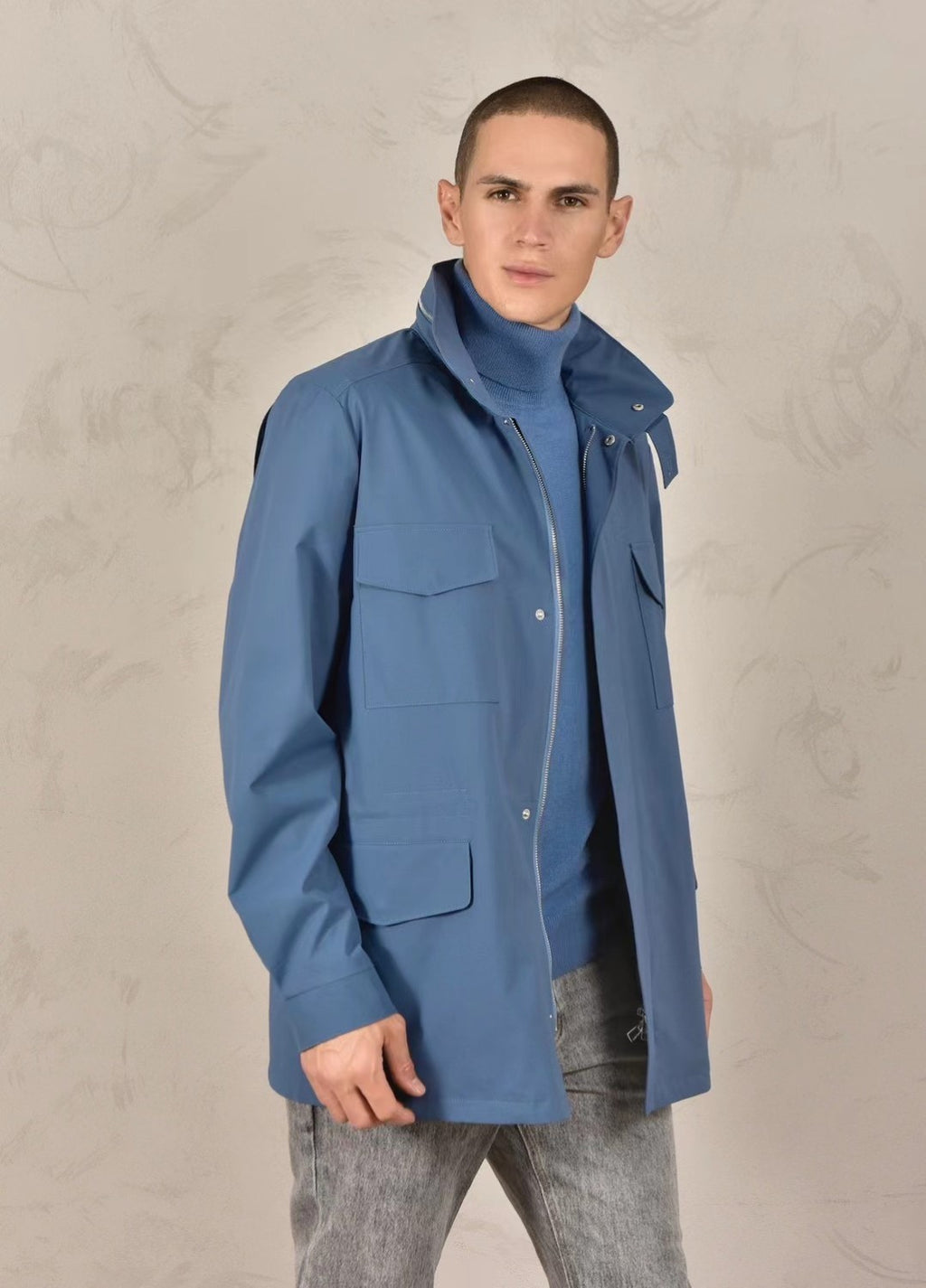 Loro Piana Standing Collar Long Sleeved Jacket #21867