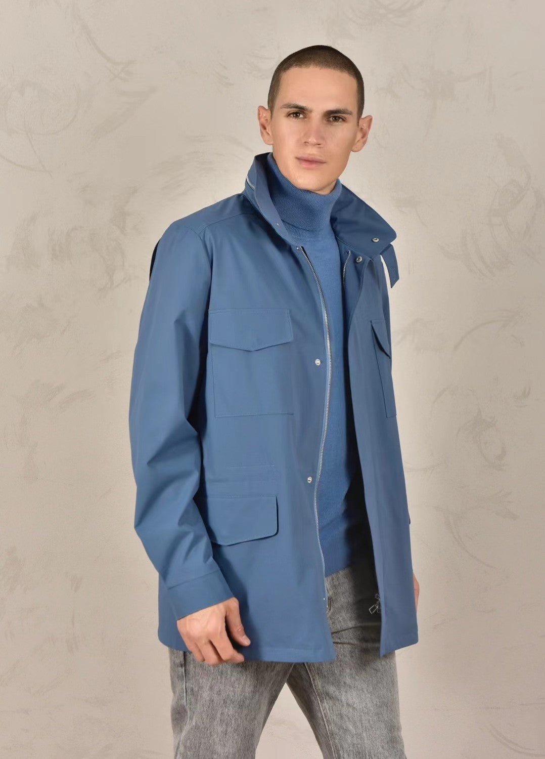 Loro Piana Standing Collar Long Sleeved Jacket #21867
