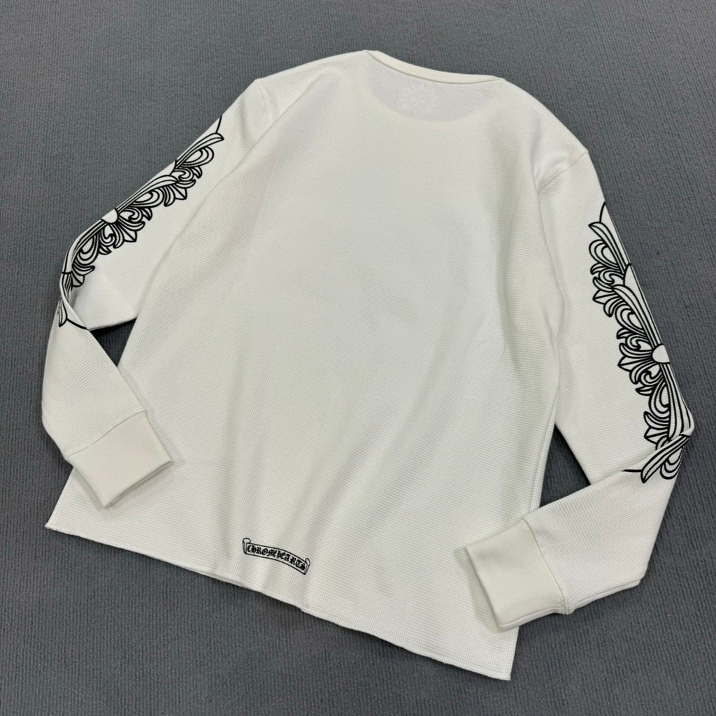 Chrome Hearts Men's Spring/Summer Solid Color Long Sleeve T-Shirt #75819