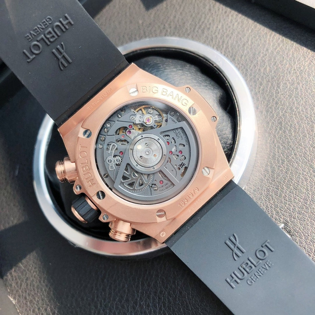 Hublot BIG BANG Men's Automatic Mechanical Movement Rubber Strap 44mm Mechanical Watch #73168