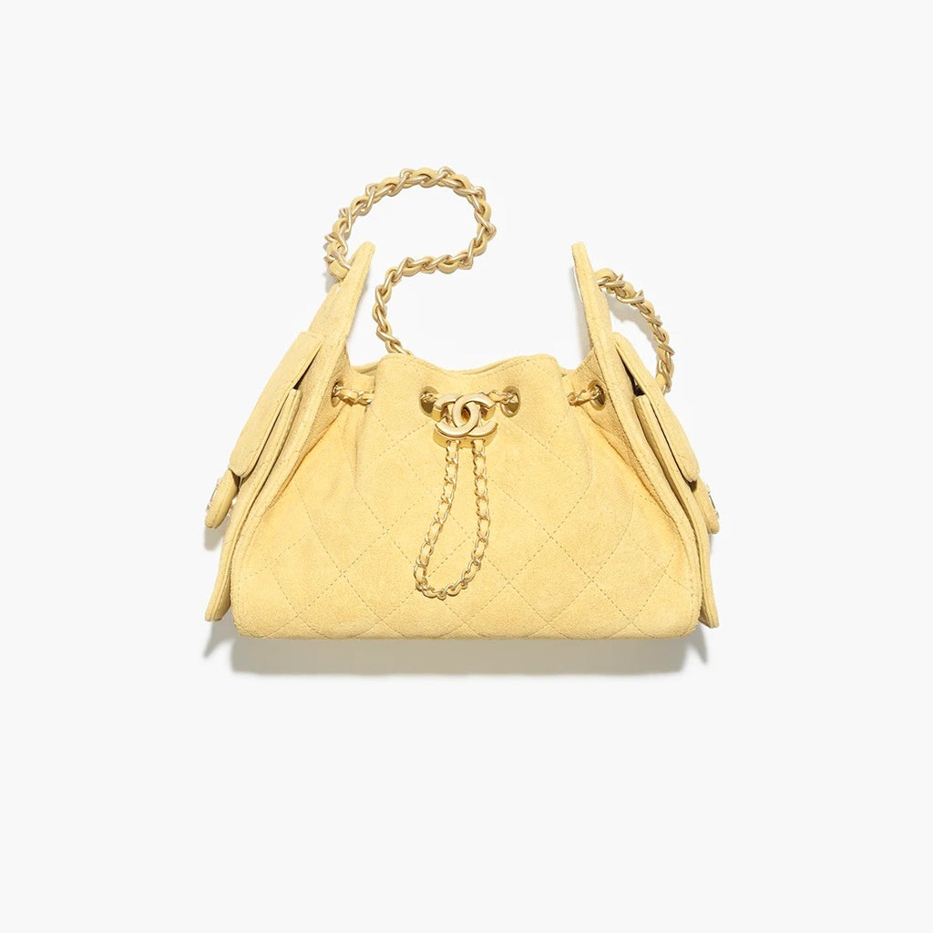 Chanel 25 Mini handbag Metallic Grained Calfskin #333968