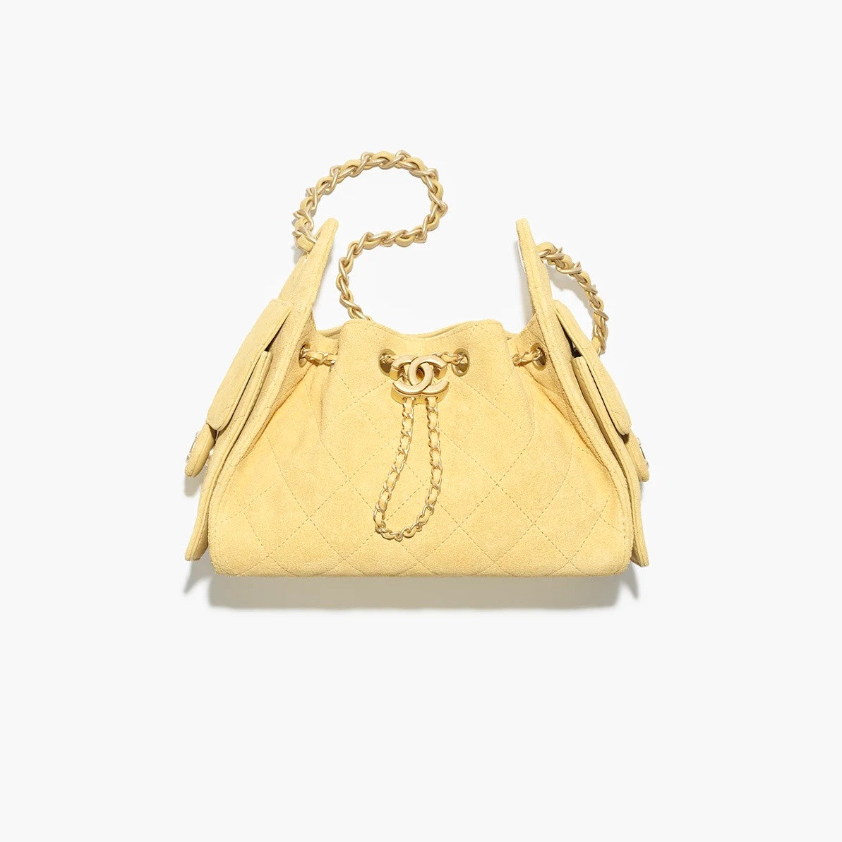 Chanel 25 Mini handbag Metallic Grained Calfskin #333968