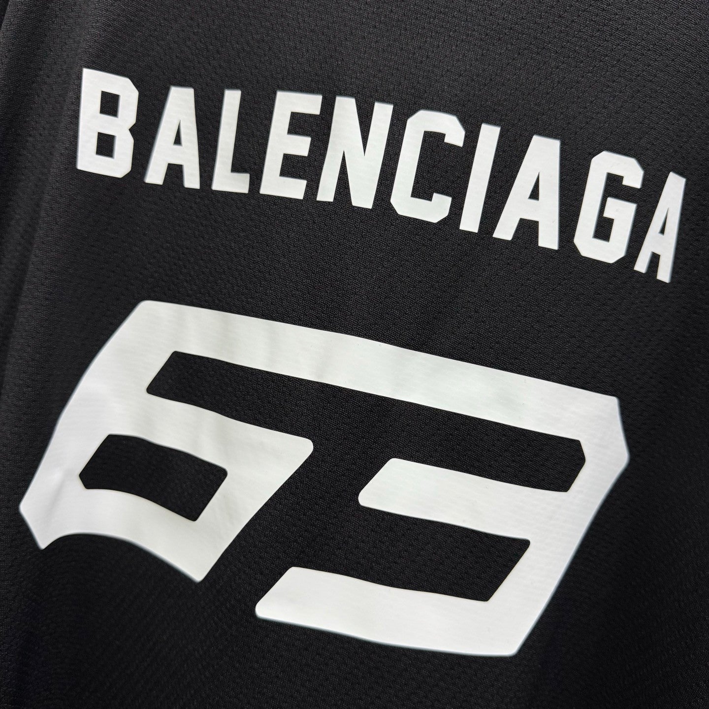 Balenciaga Men's And Women's Spring/Summer Fashion Casual Solid Color High Density Mesh Loose Fit Embroidered Logo T-shirt Loose Fit Casual Stretch Shorts Suit Set #78258