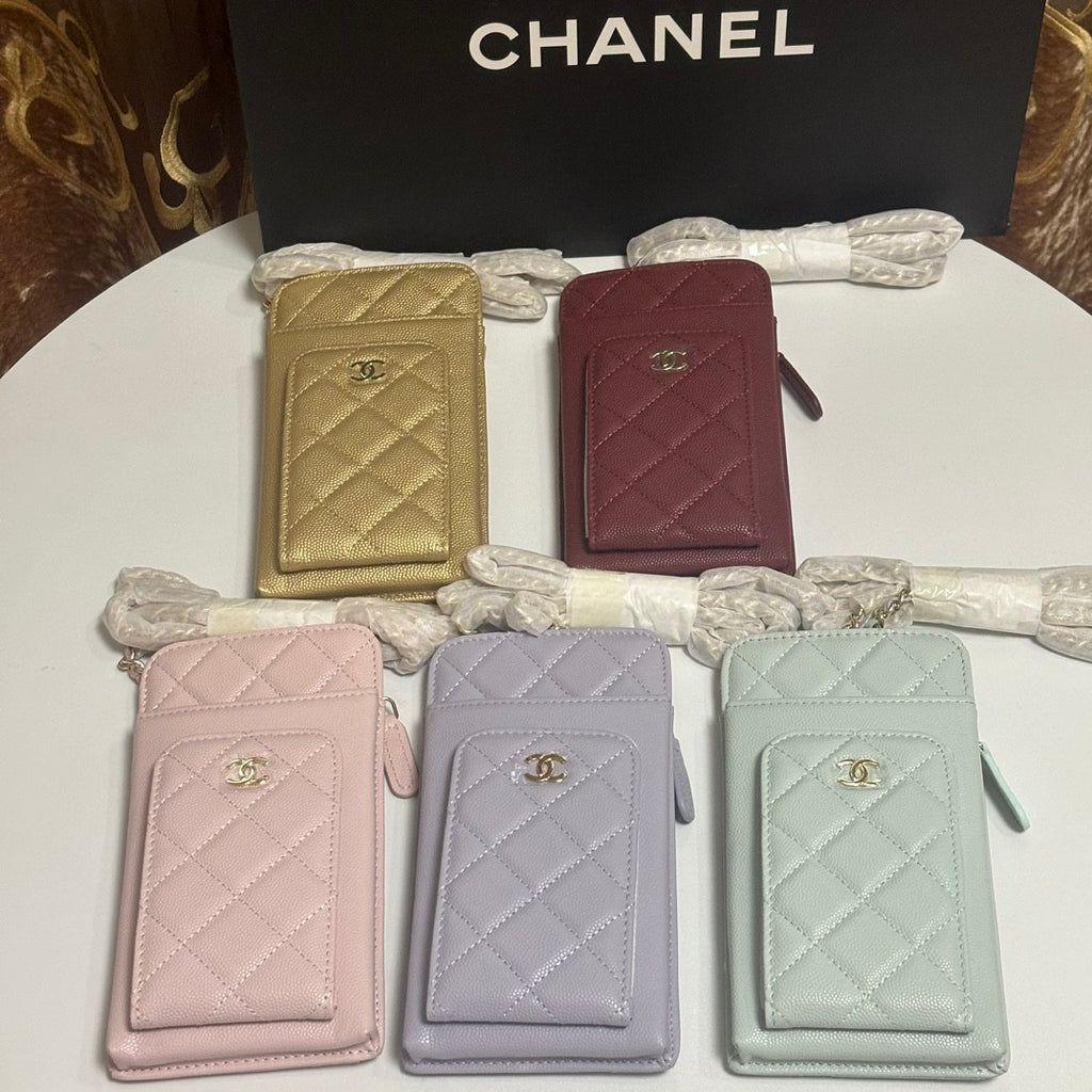 Chanel Women's Fashion Casual Leather Chain Logo Mobile Phone Bag Coin Purse Card Holder Bag Bags #78386