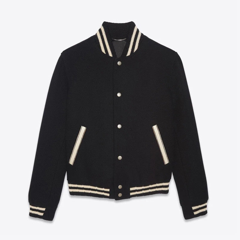 Saint Laurent Teddy Jacket In Wool Ngvp #691