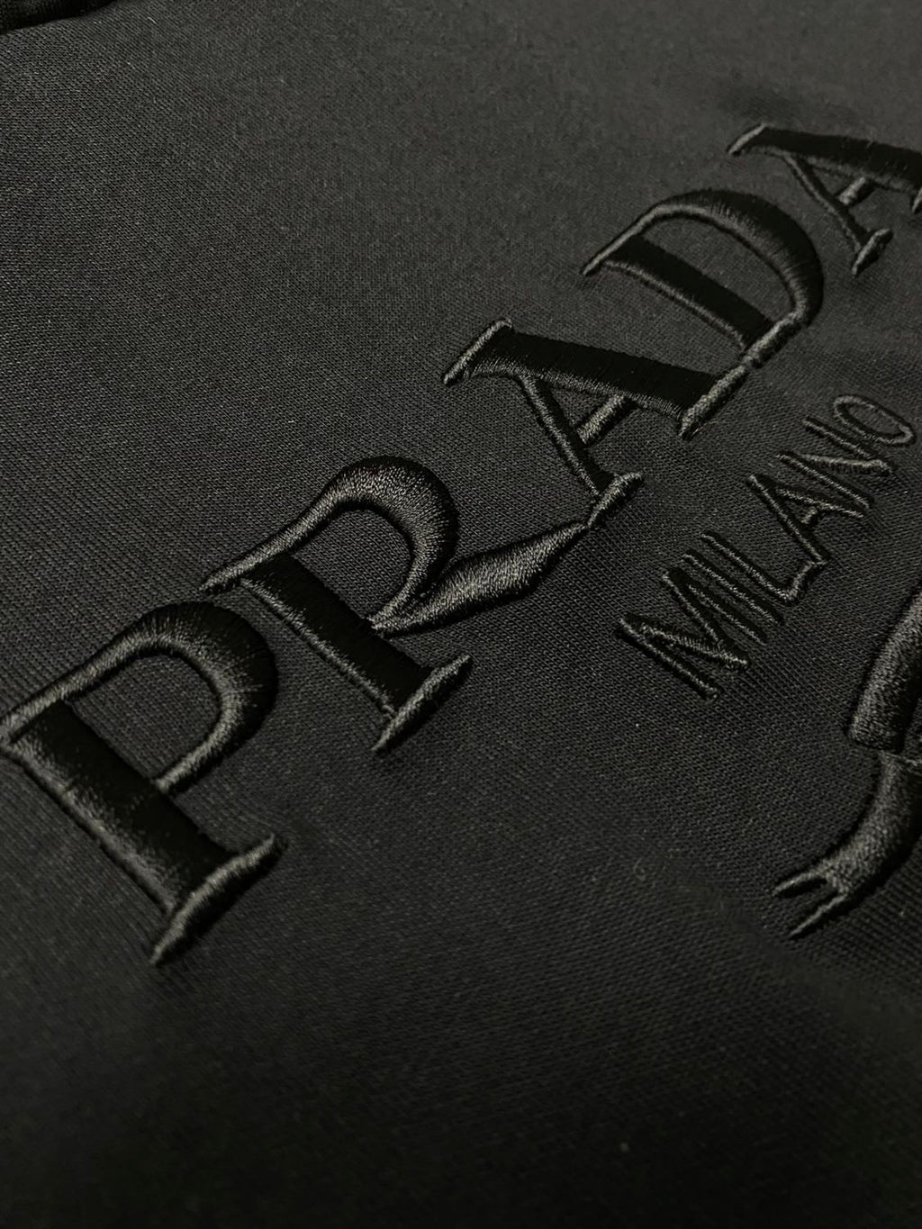 Prada Men's Embroidered Tech Fleece Sweatshirt #287460