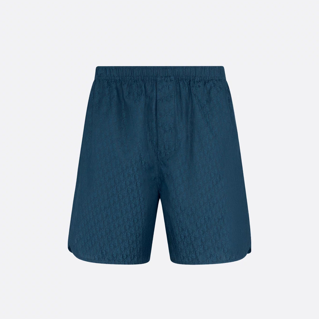 Dior Men's Summer Solid Color Letter Printed V-Neck Single Breasted Short Sleeve Shirt Elastic Waist Shorts Pants Set Suit #76295